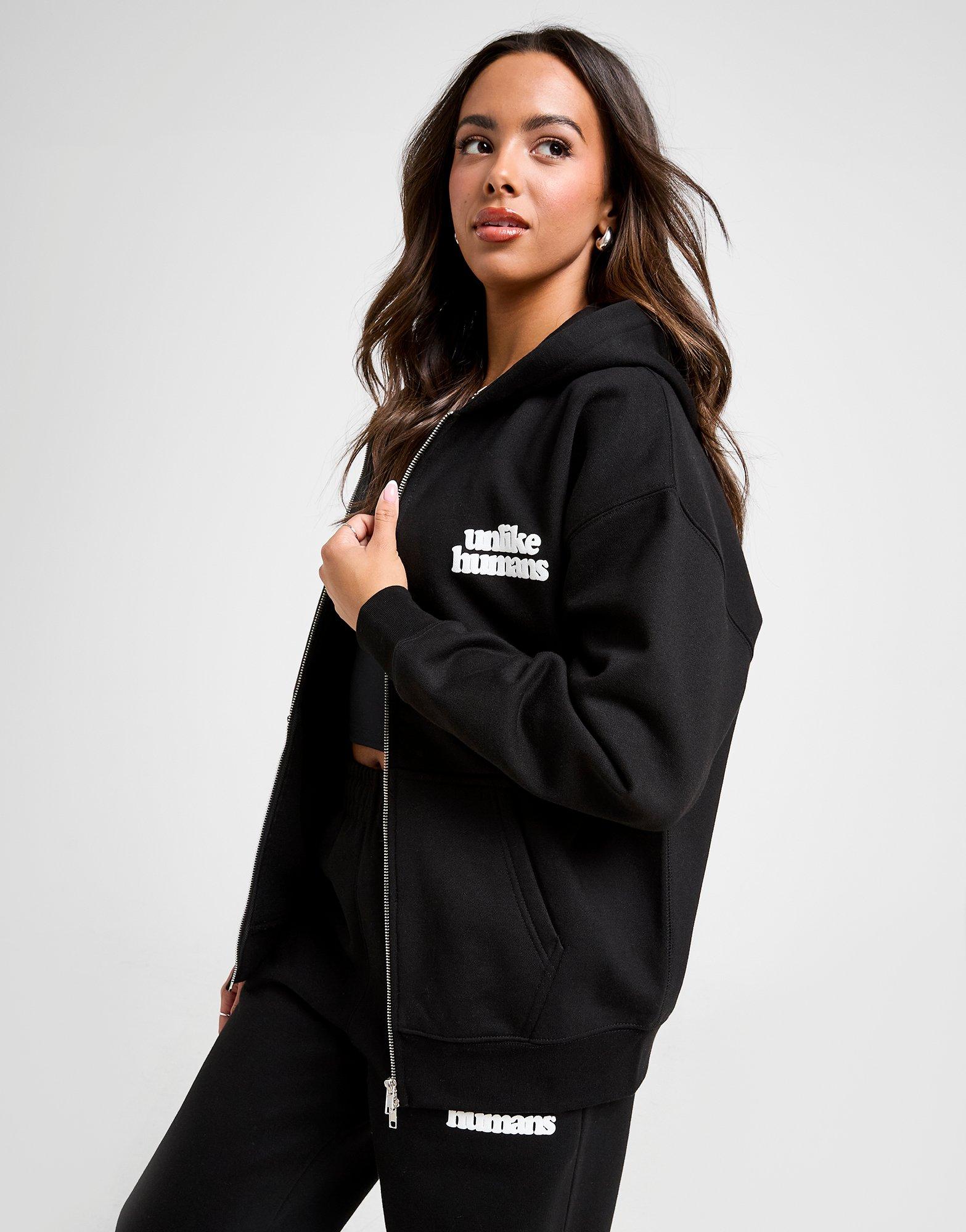 Unlike Humans Bubble Full Zip Hoodie Damen