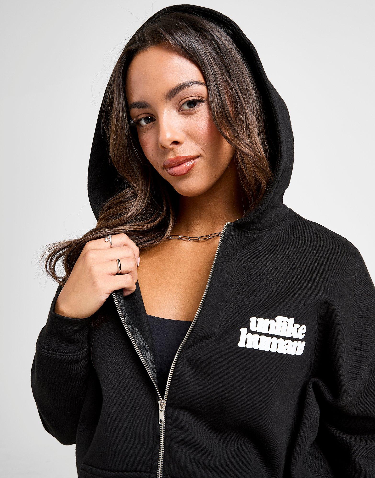Unlike Humans Bubble Full Zip Hoodie Damen