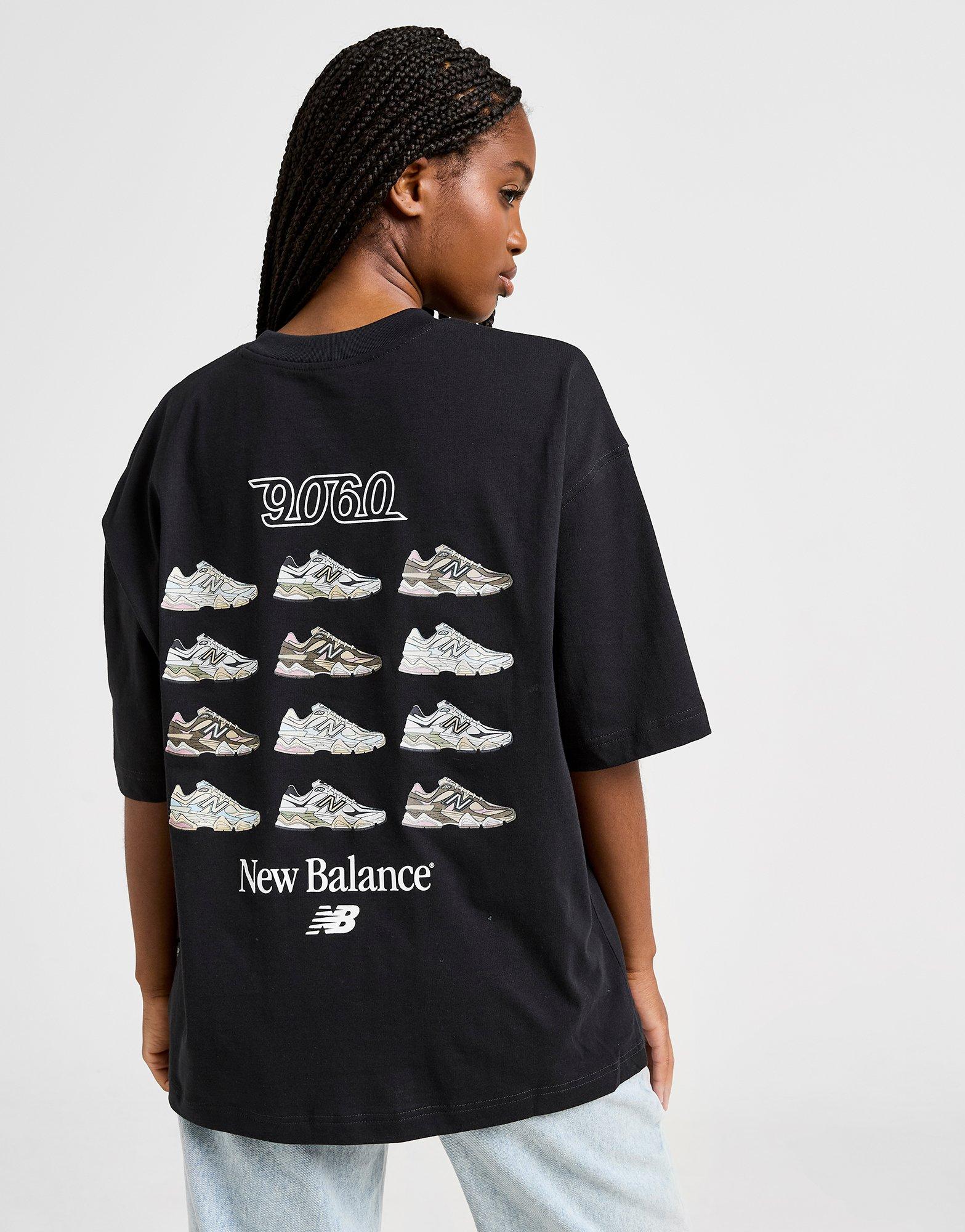 Black New Balance 9060 Footwear Boyfriend T-Shirt - JD