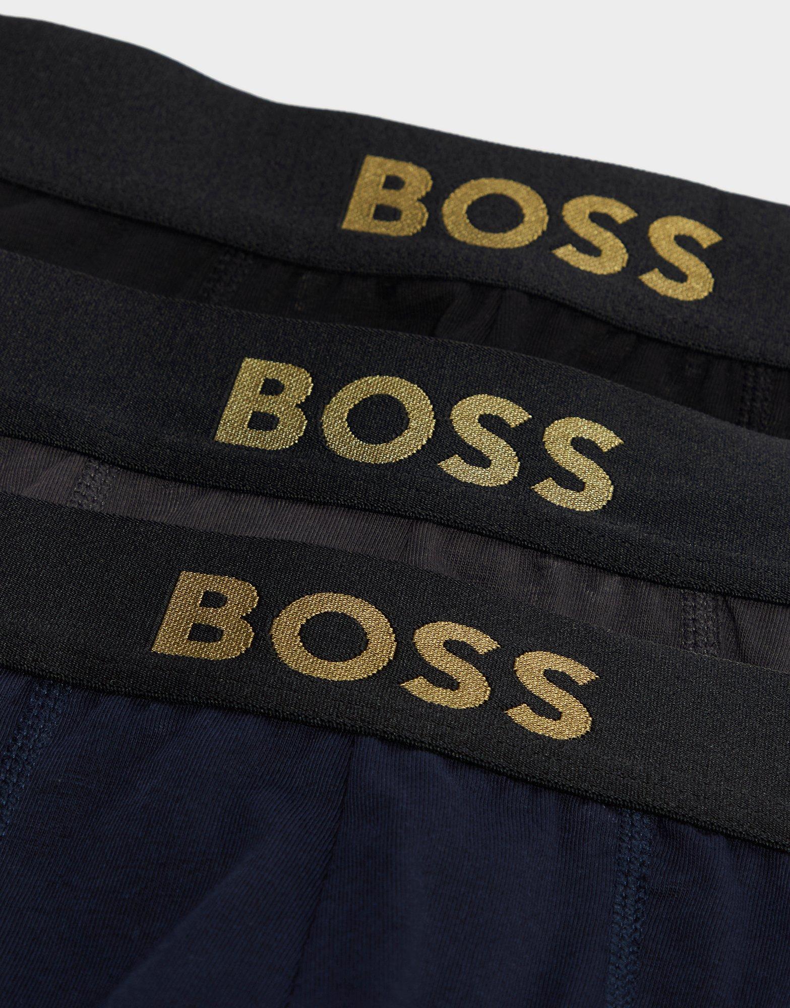 BOSS 3-Pack Gold Logo Trunks