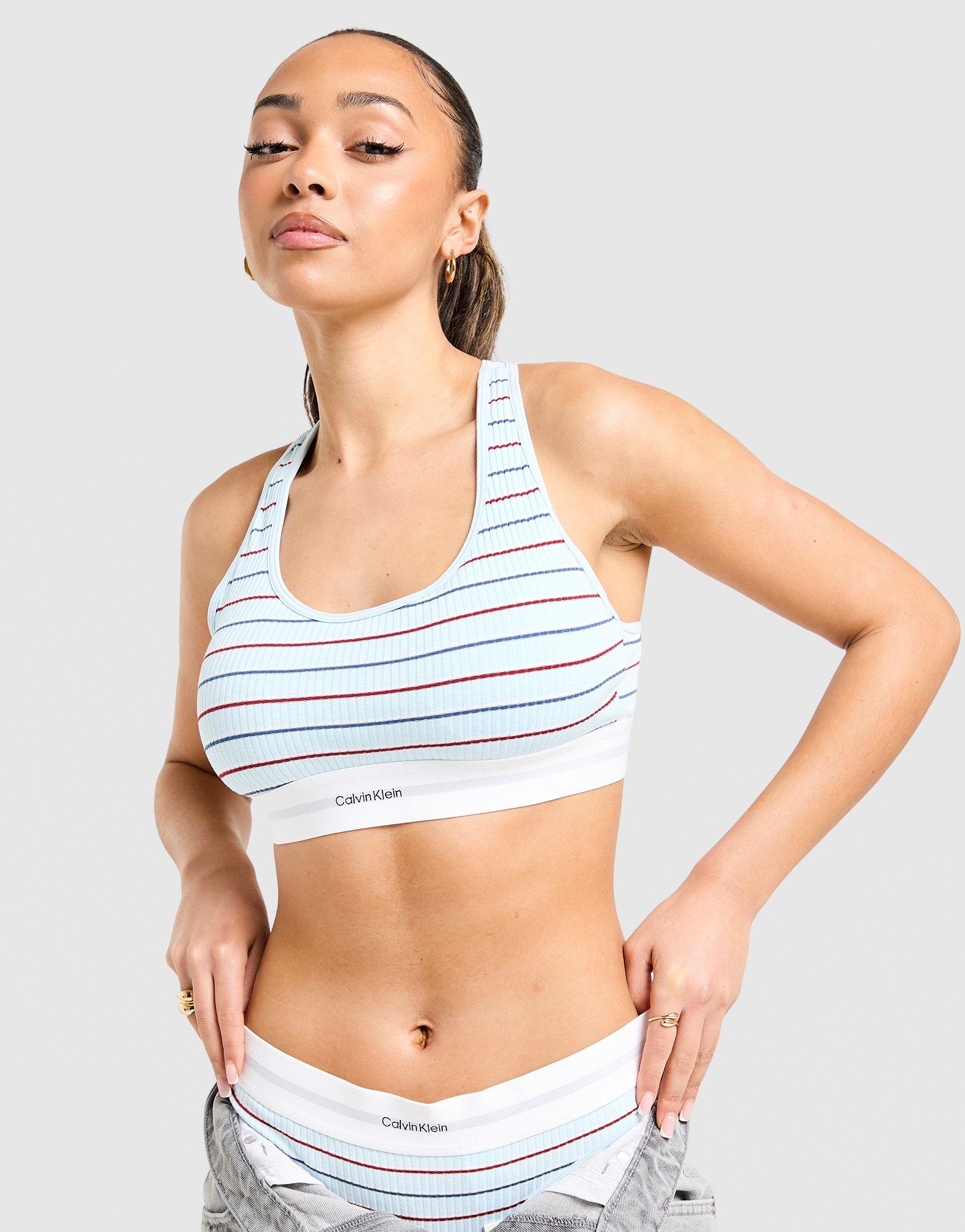 Calvin Klein Underwear Modern Cotton Stripe Triangle Bra