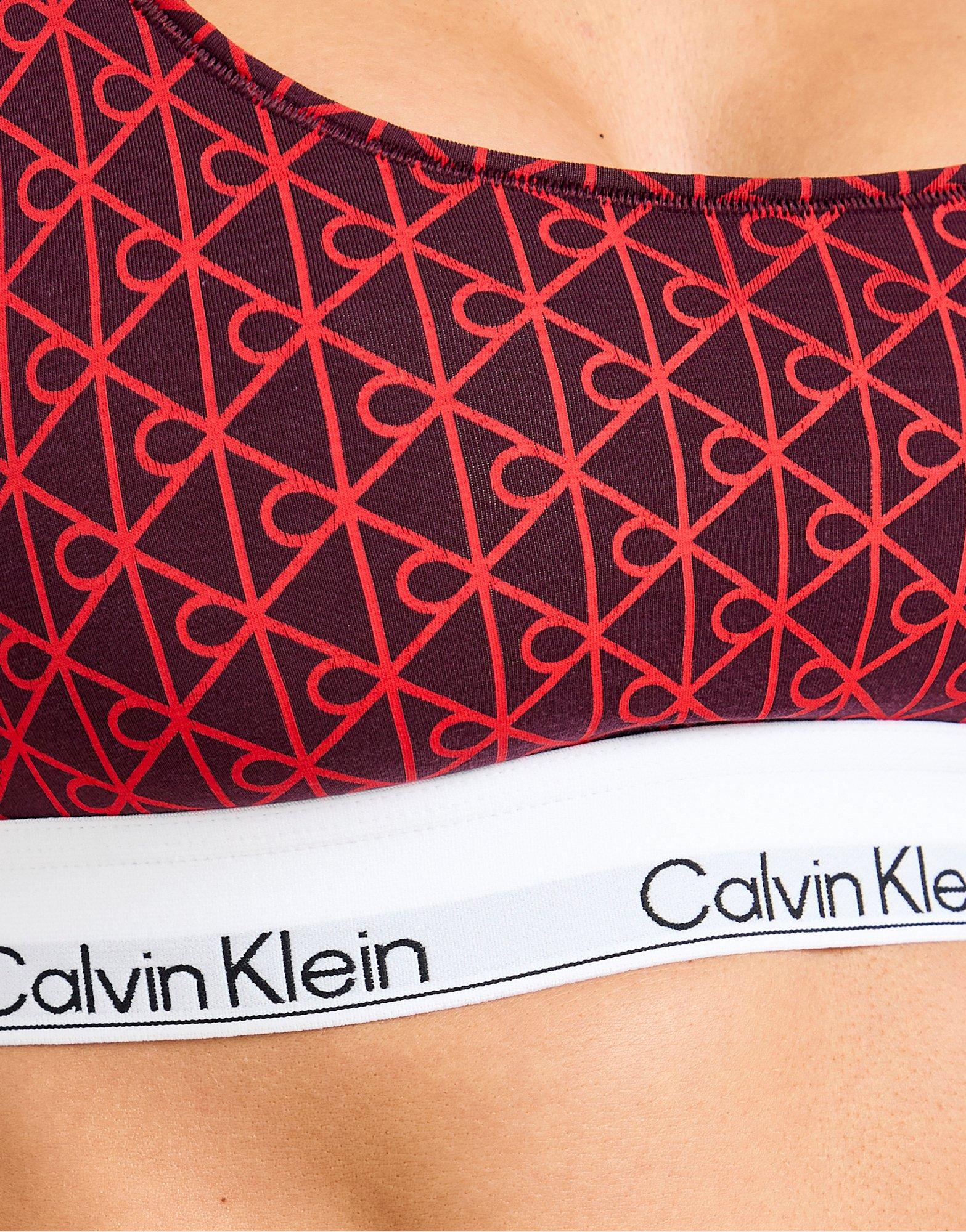 Calvin Klein Underwear Modern Cotton All Over Print Bralette