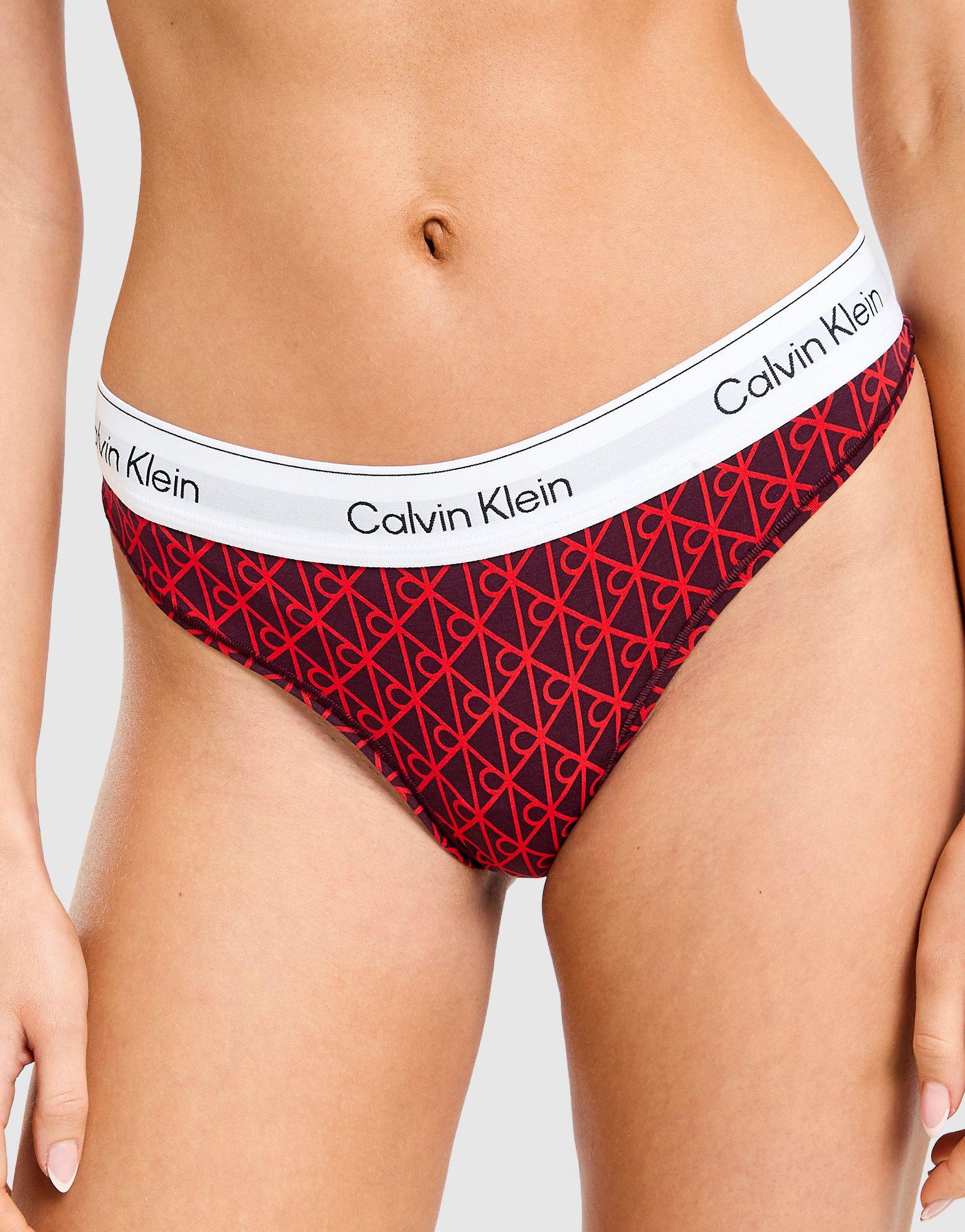 Calvin Klein Underwear Modern Cotton All Over Print Thong