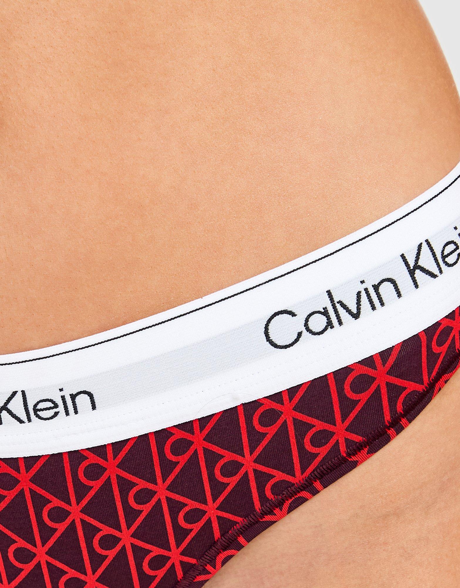 Calvin Klein Underwear Modern Cotton All Over Print Thong