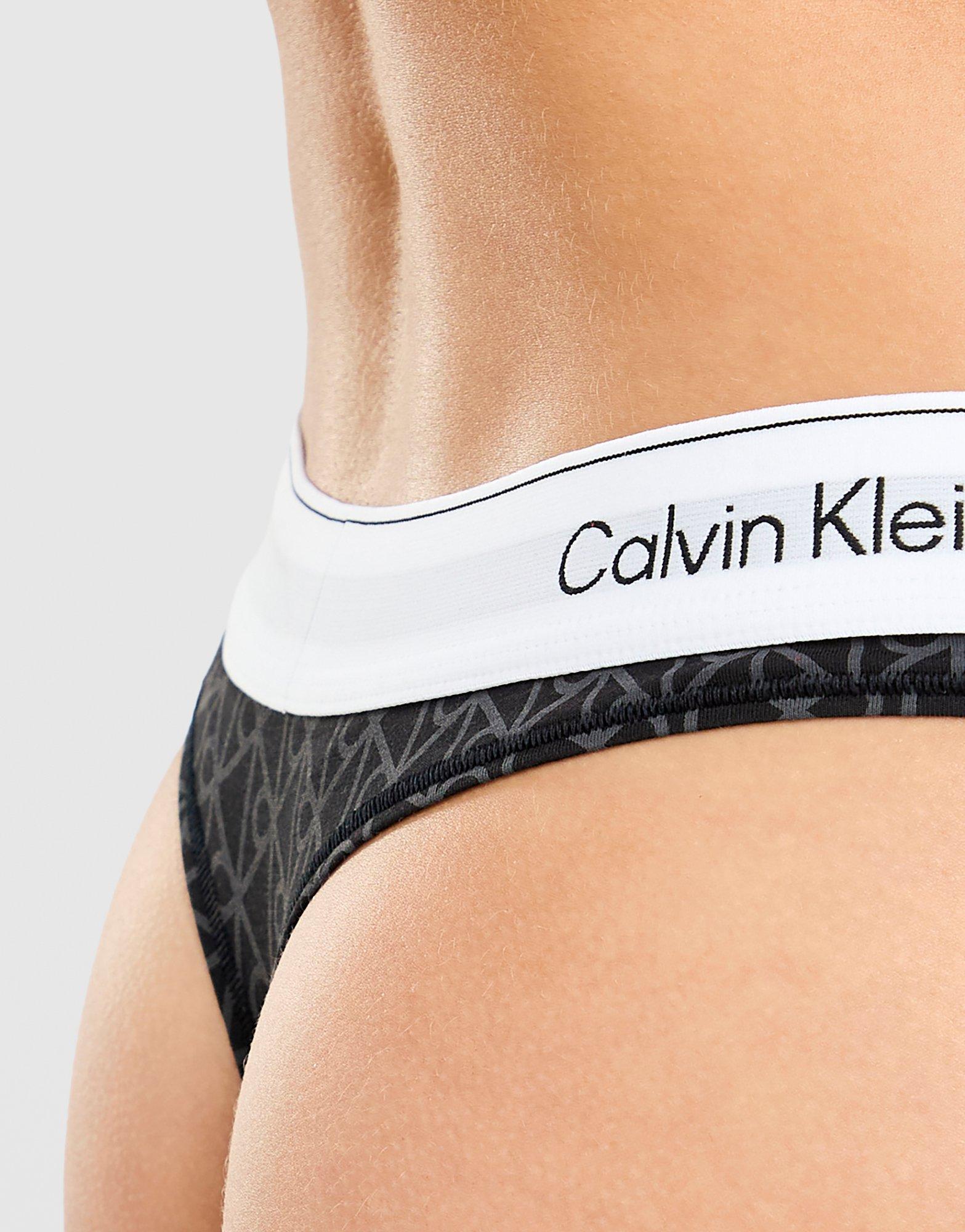 Calvin Klein Underwear Modern Cotton All Over Print Thong