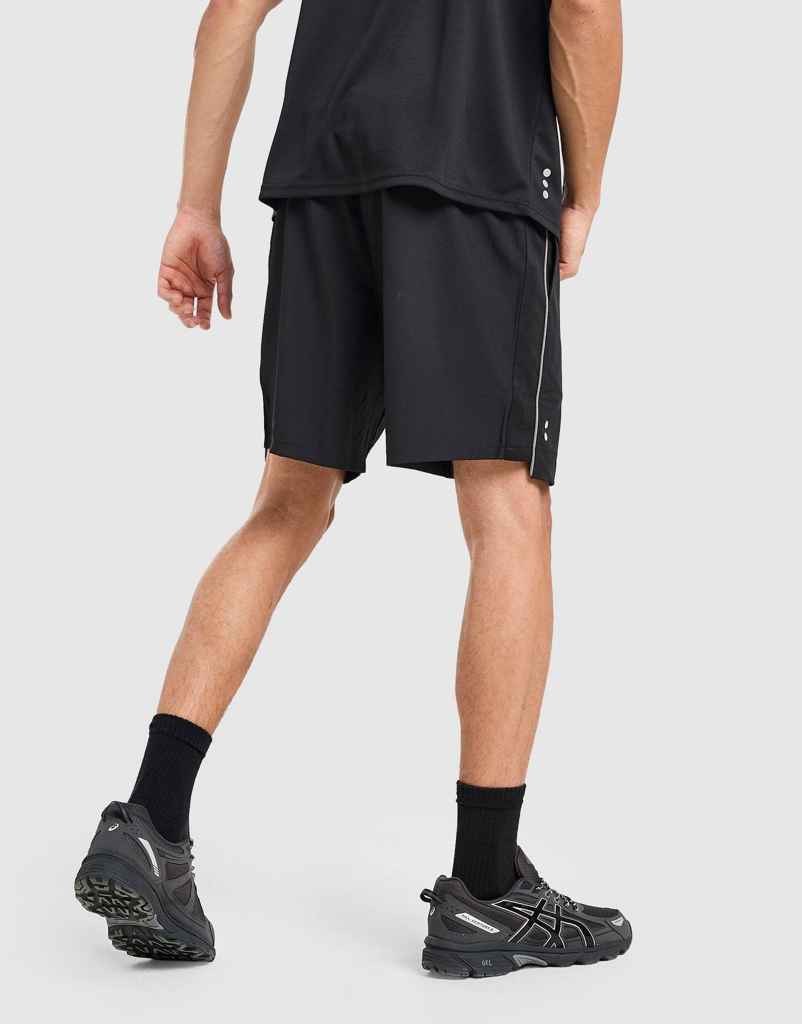 Red Run Activewear Carbon Impact Panel Sport Shorts