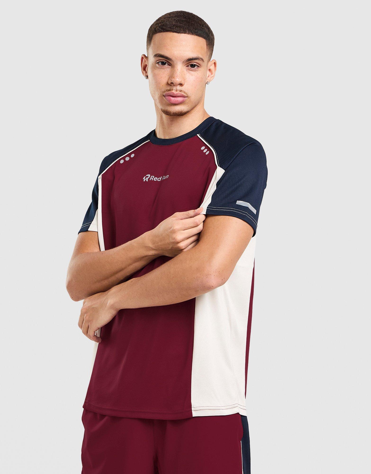 Red Run Activewear Crimson Wave Tech Power T-Shirt