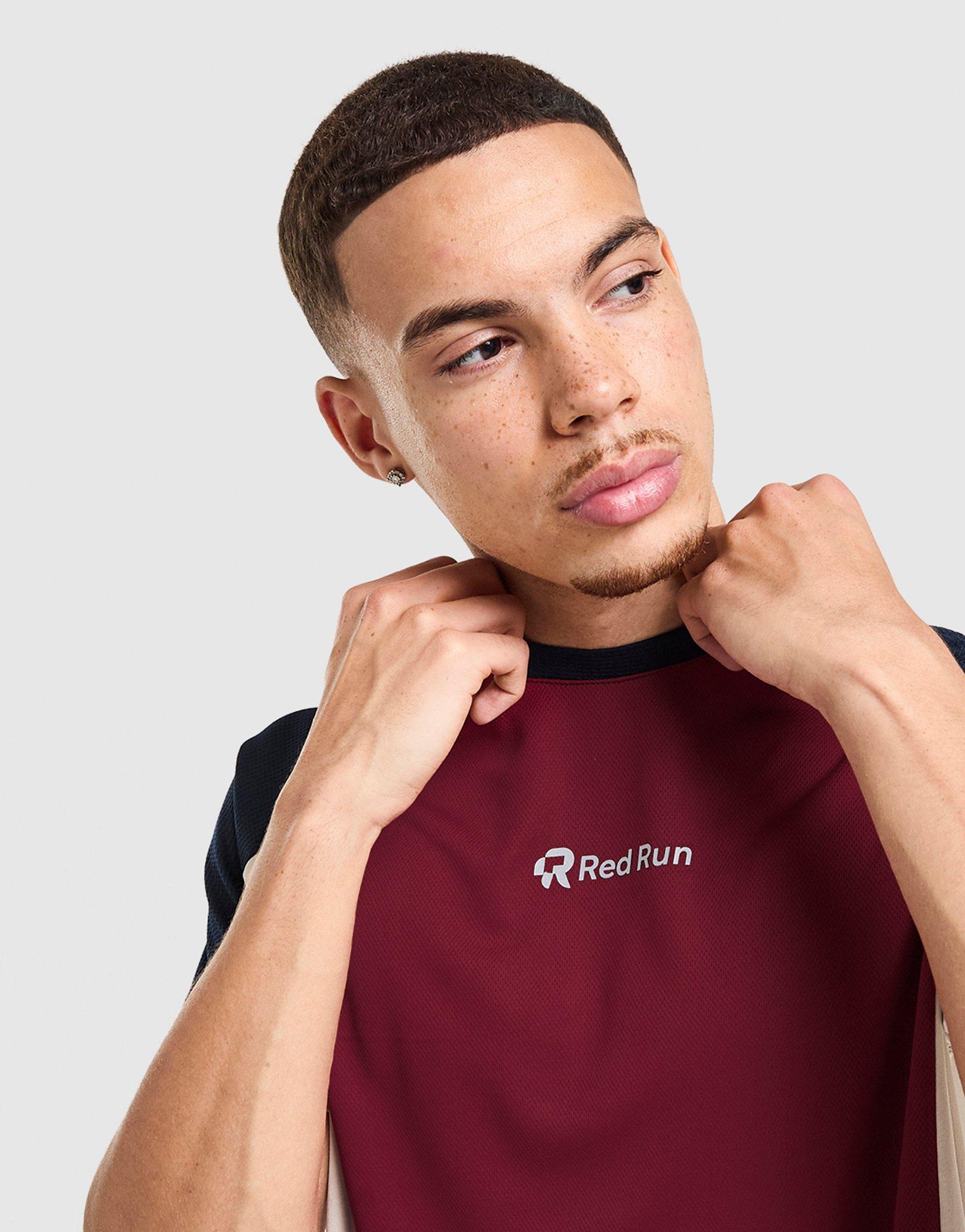 Red Run Activewear Crimson Wave Tech Power T-Shirt