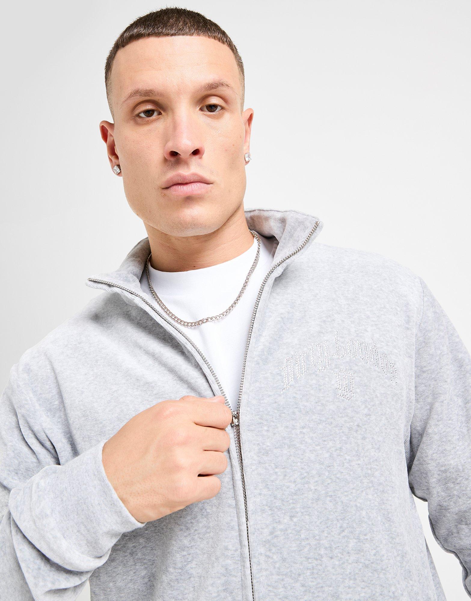 Dirty London Reed Velour Full Zip Track Top