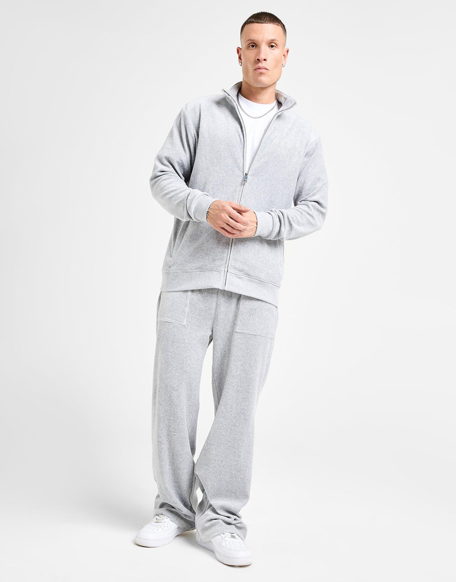 Dirty London Reed Velour Full Zip Track Top