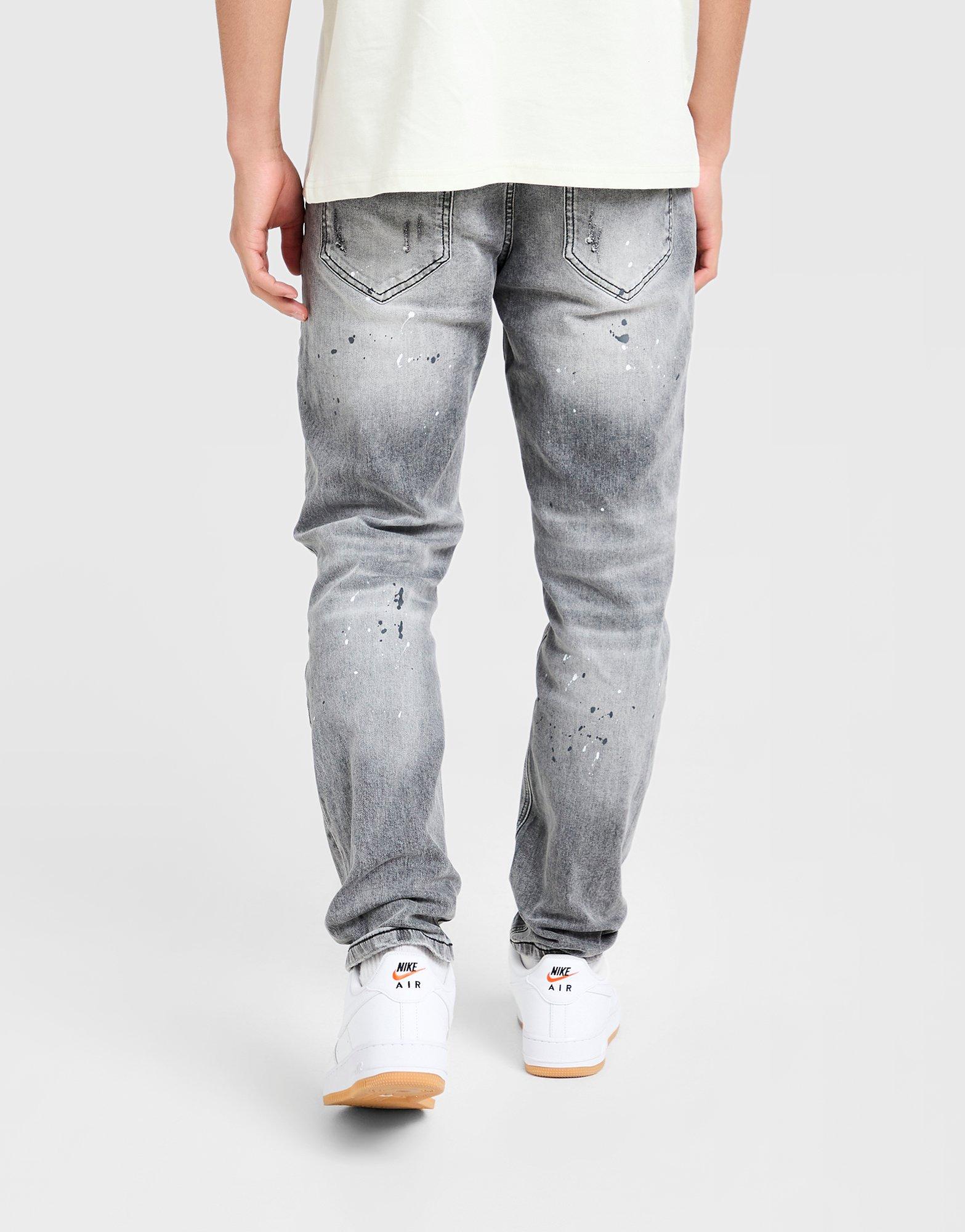 Supply & Demand Rhinestone Slim Ripped Jeans