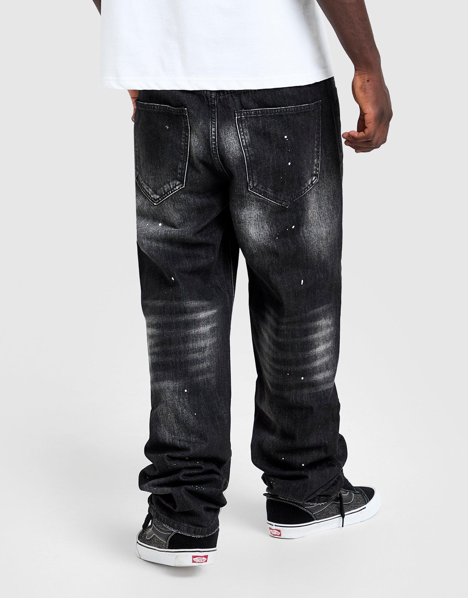 Supply & Demand Etch Relaxed Ripped Jeans