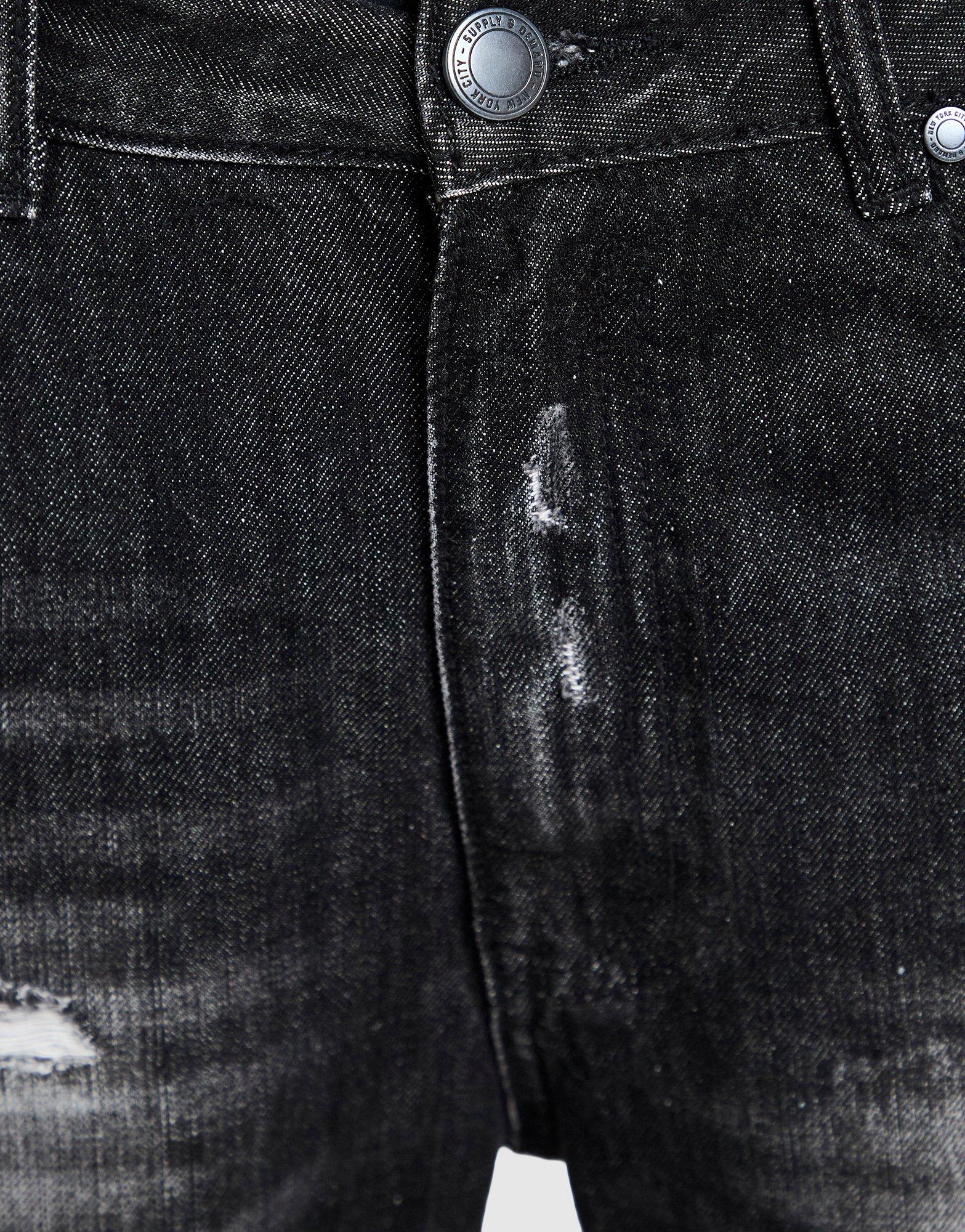 Supply & Demand Etch Relaxed Ripped Jeans