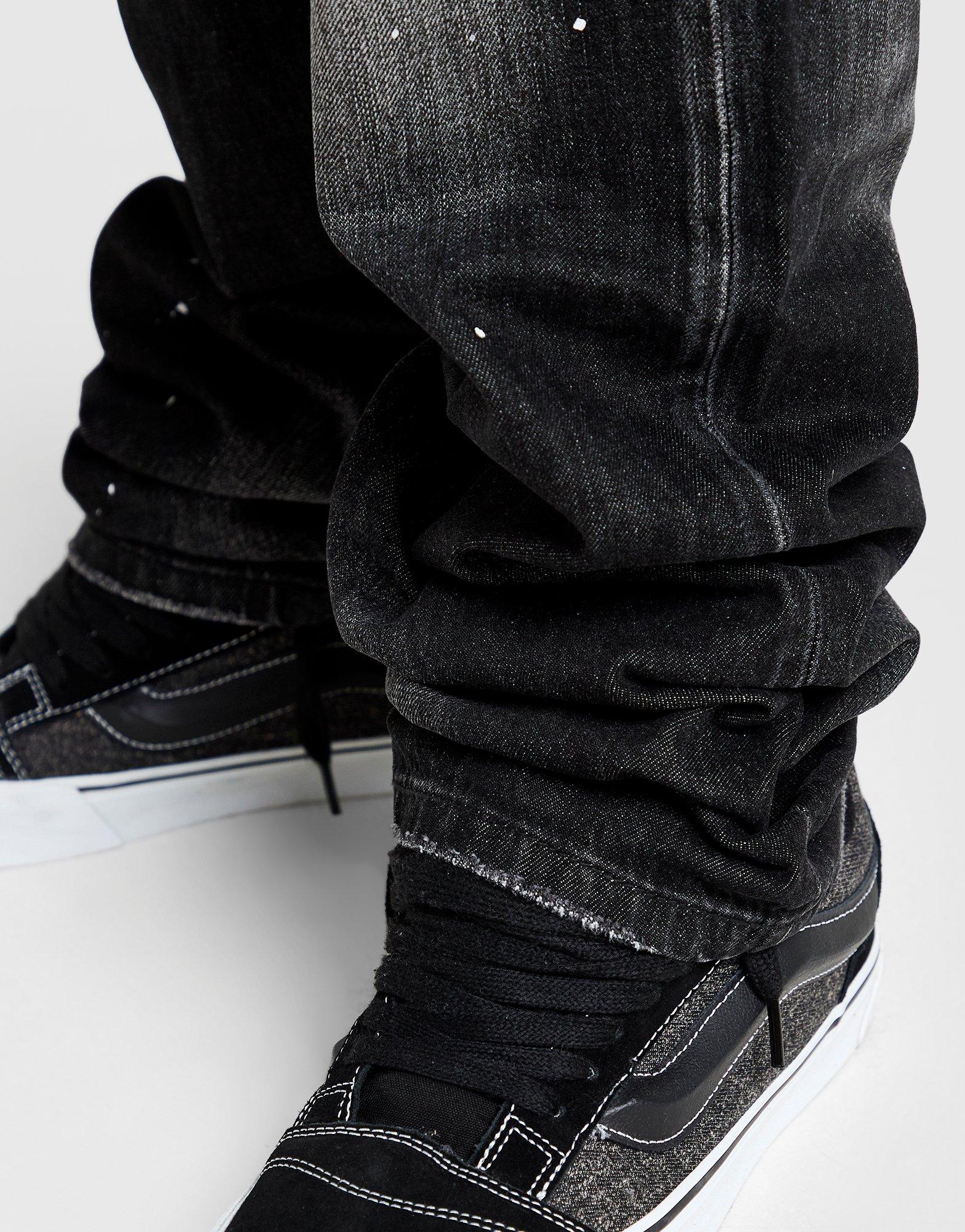 Supply & Demand Etch Relaxed Ripped Jeans