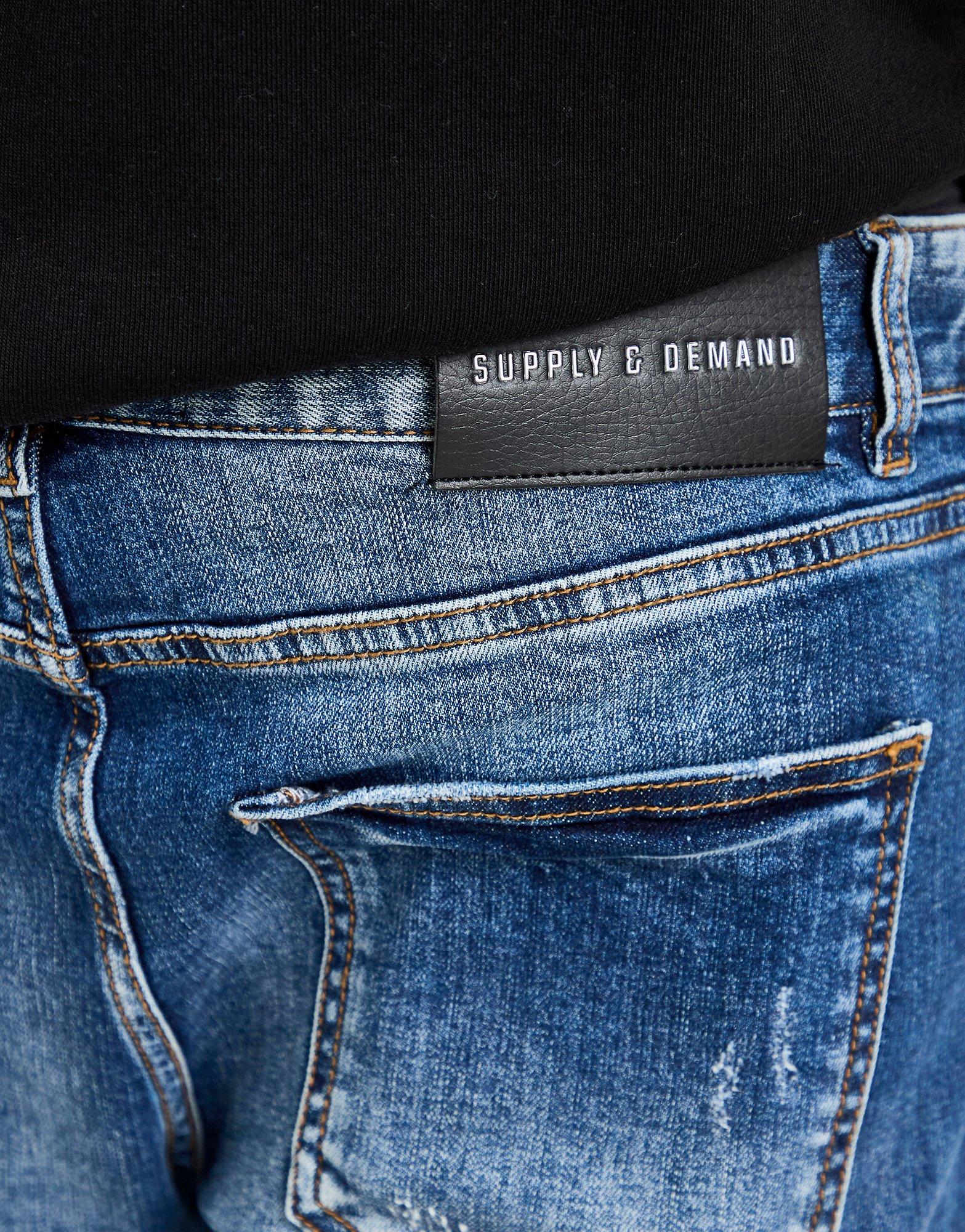 Supply & Demand Blot Slim Ripped Jeans