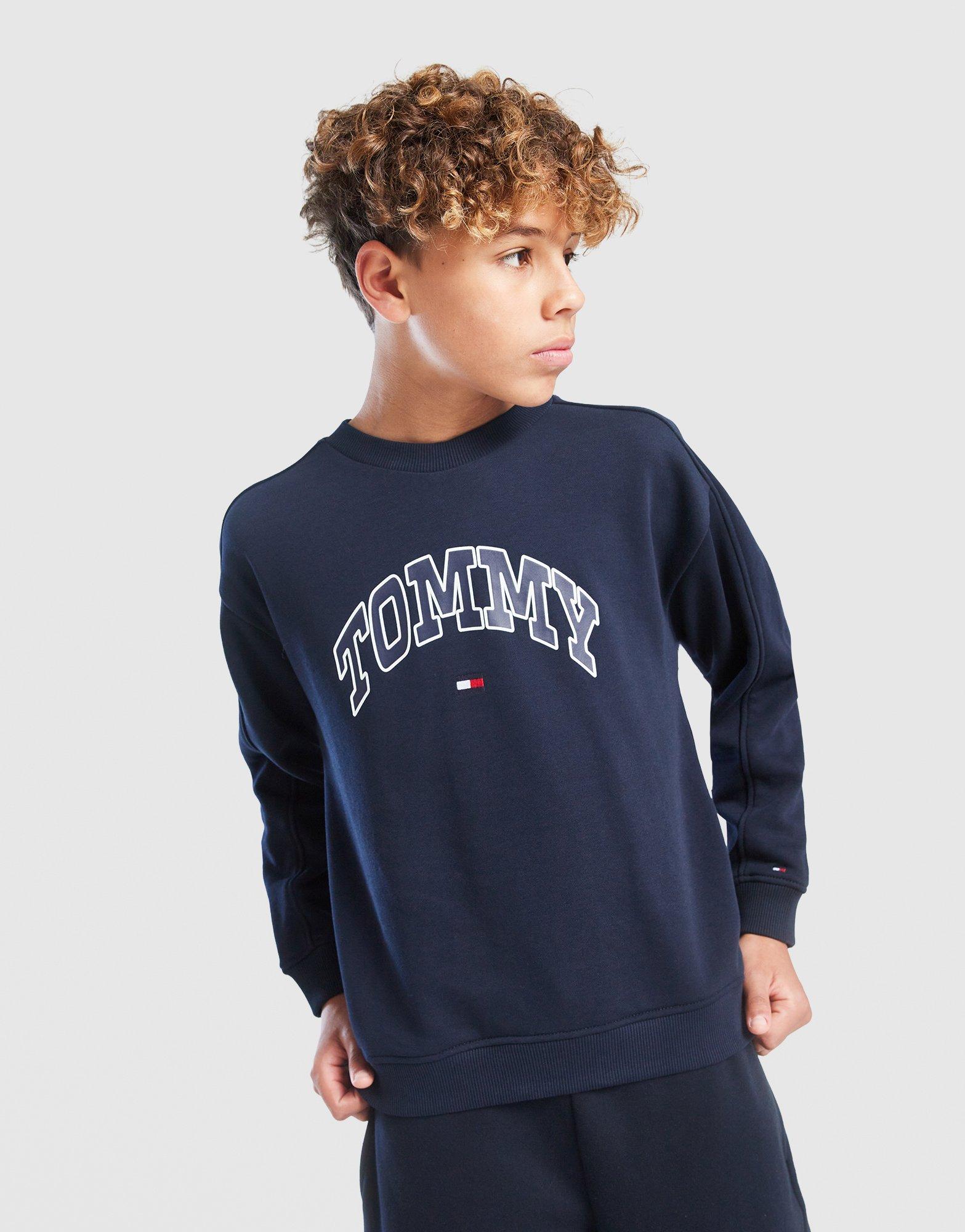Tommy Hilfiger Varsity Print Crew Sweatshirt Junior