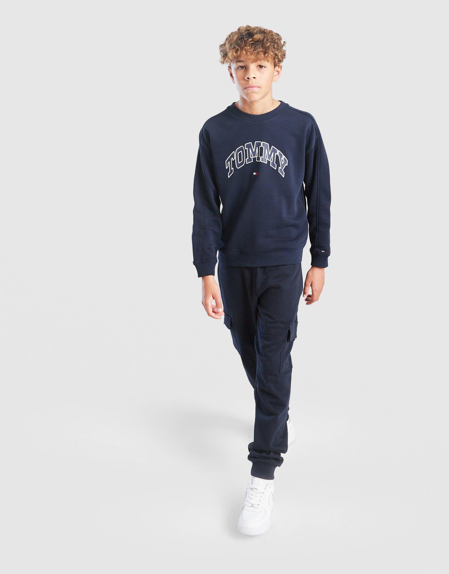 Tommy Hilfiger Varsity Print Crew Sweatshirt Junior