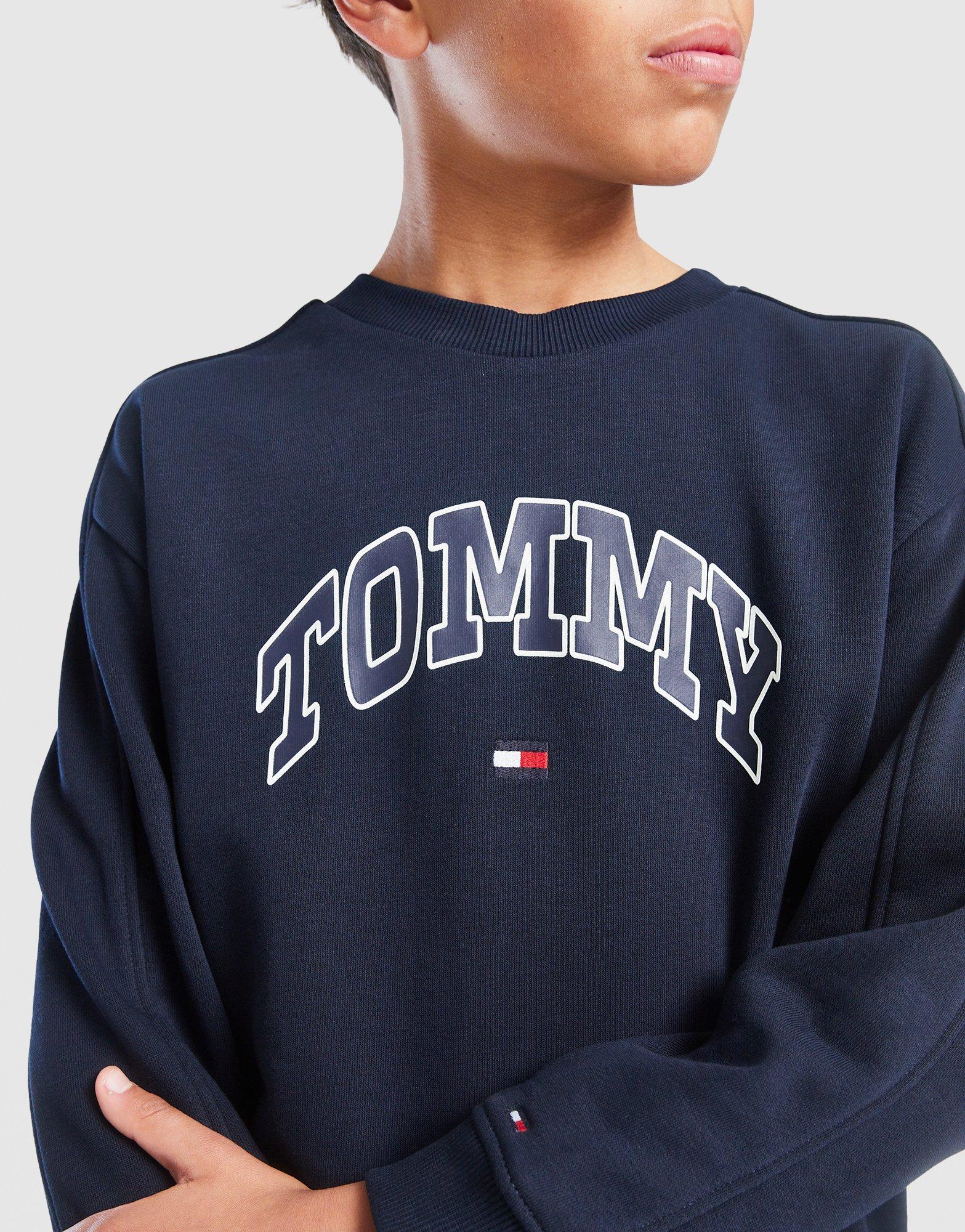 Tommy Hilfiger Varsity Print Crew Sweatshirt Junior