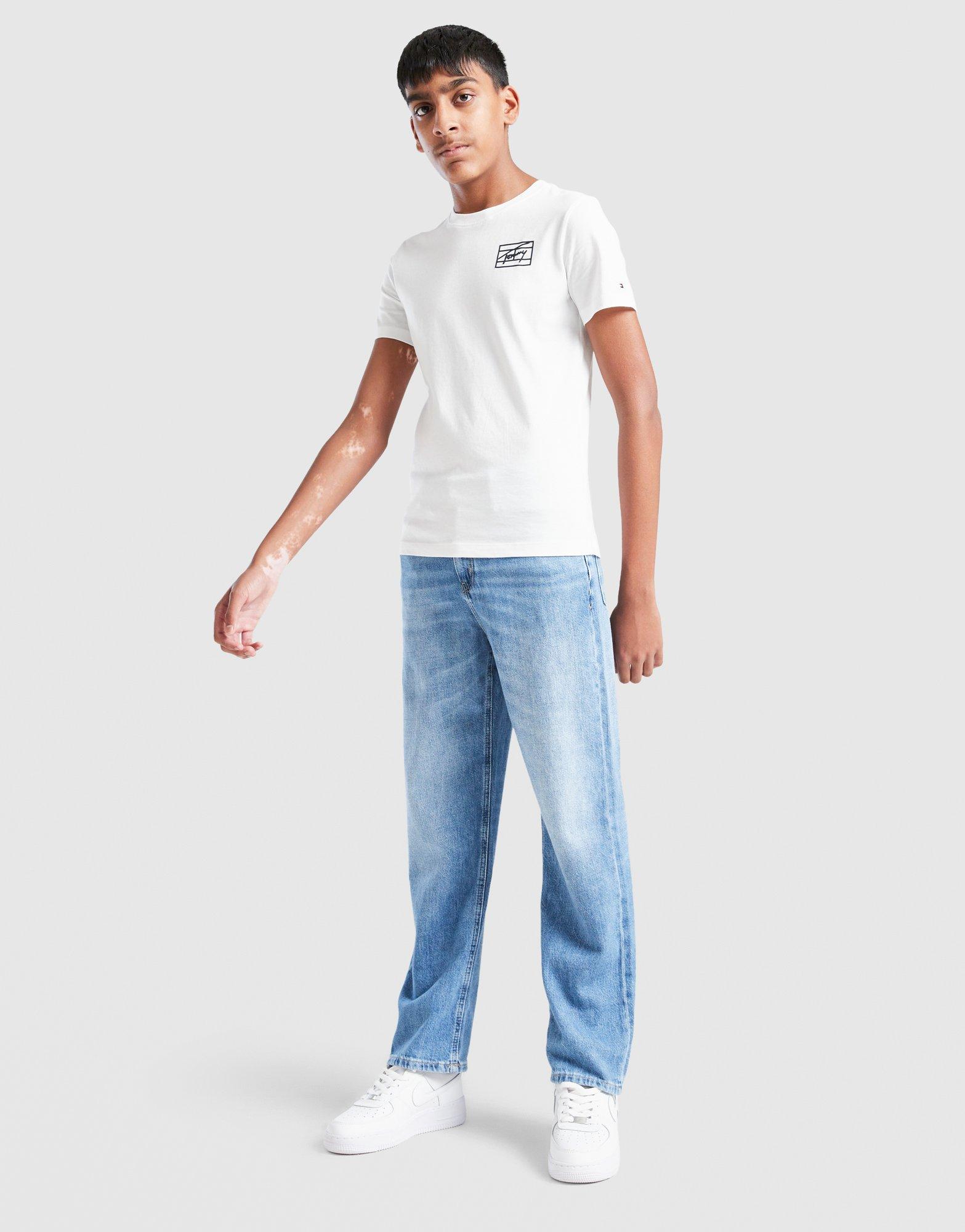 Tommy Hilfiger Skater Mid Wash Jeans Junior