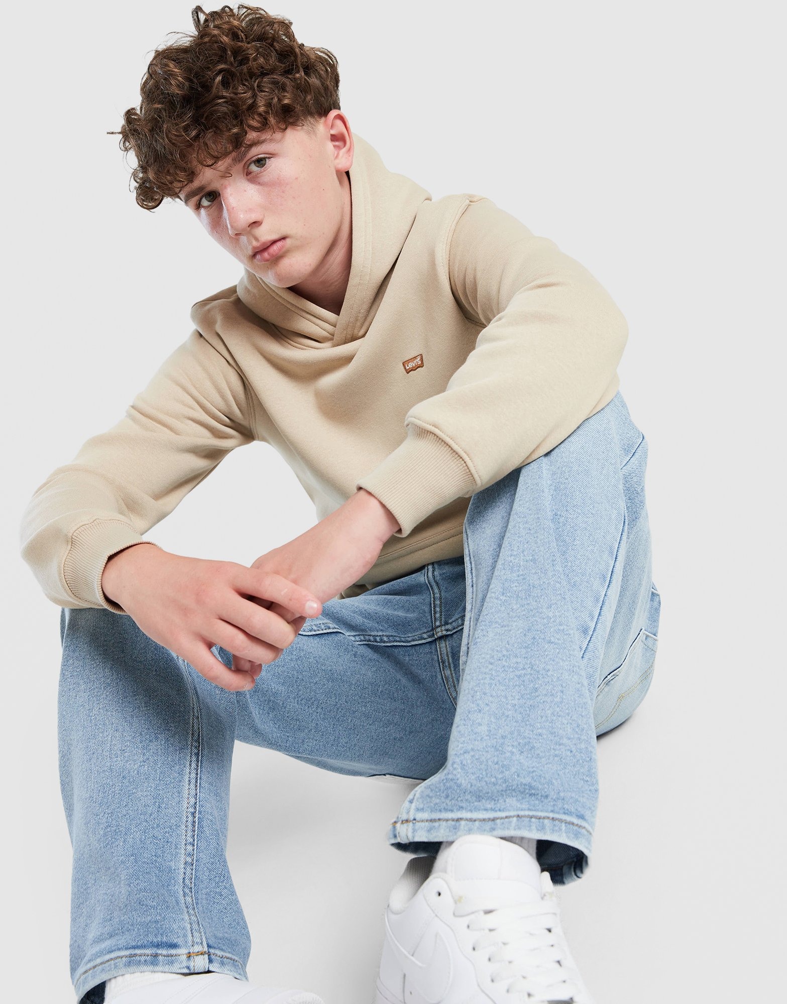 Brown LEVI'S Small Logo Hoodie Junior - JD Sports Global
