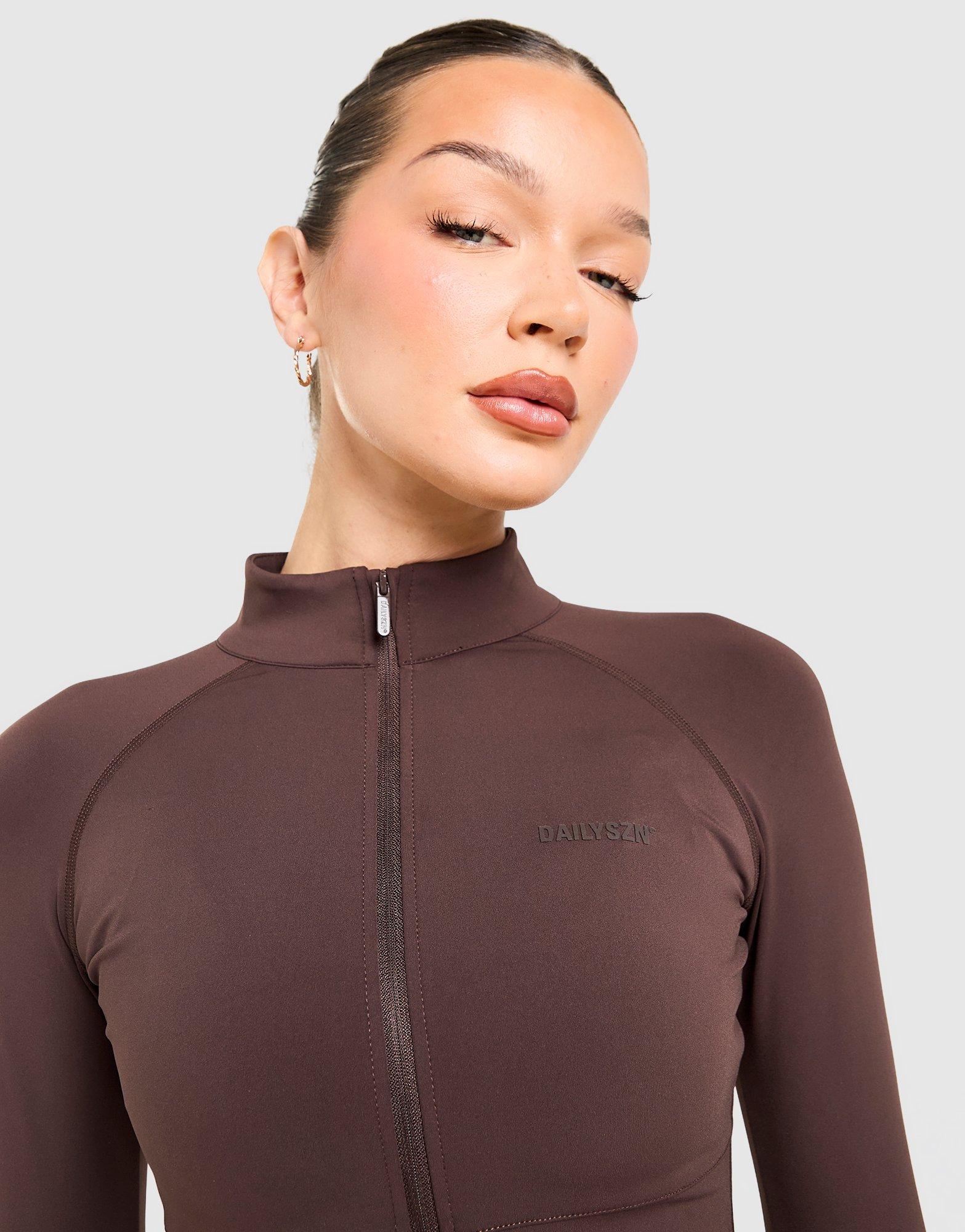 DAILYSZN Full Zip Fit Top