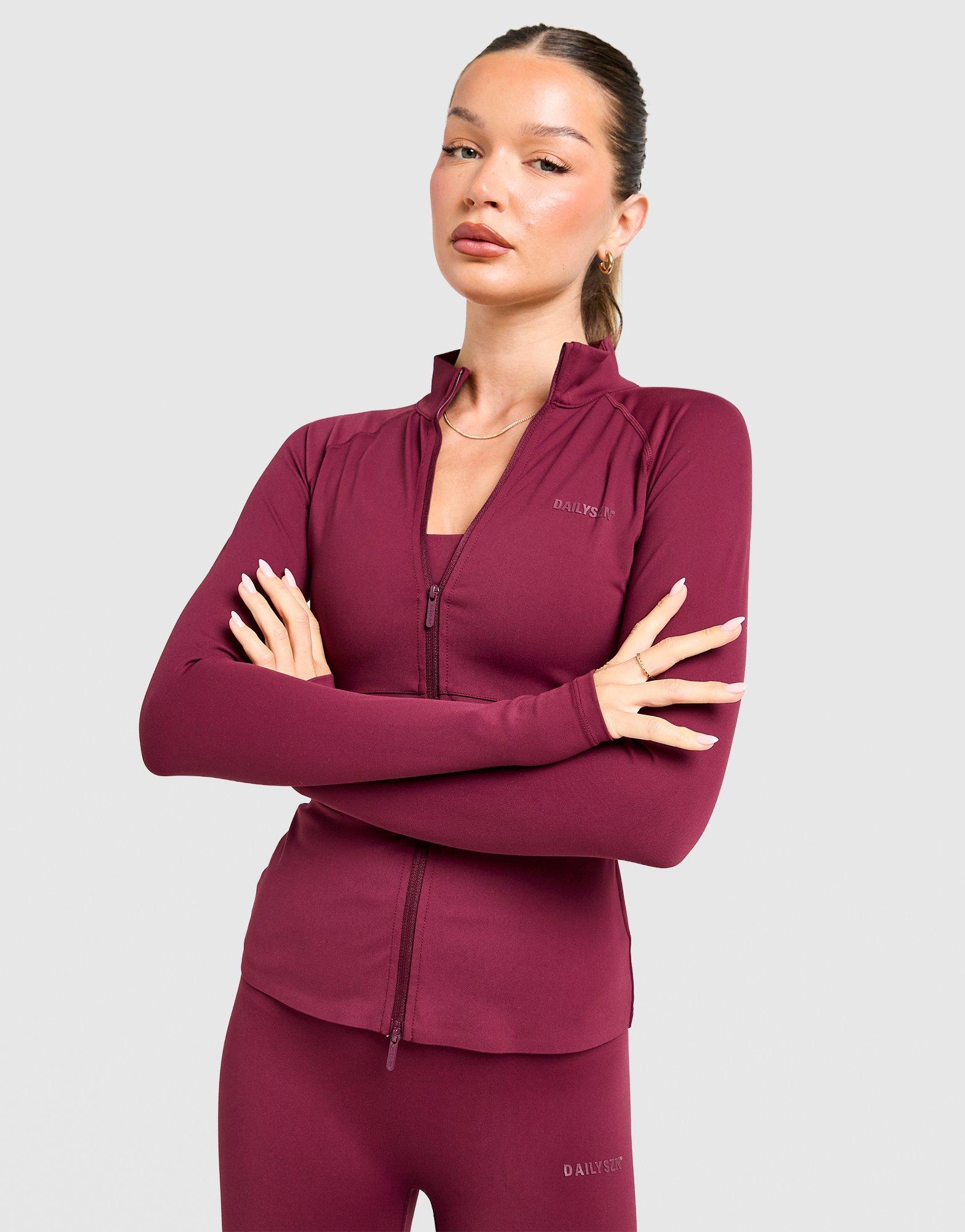 DAILYSZN Full Zip Fit Top