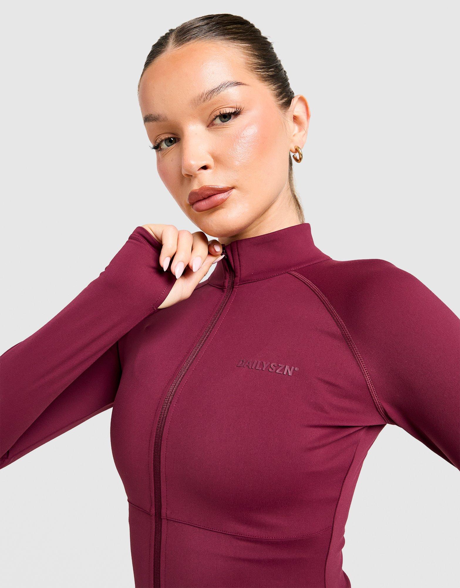 DAILYSZN Full Zip Fit Top