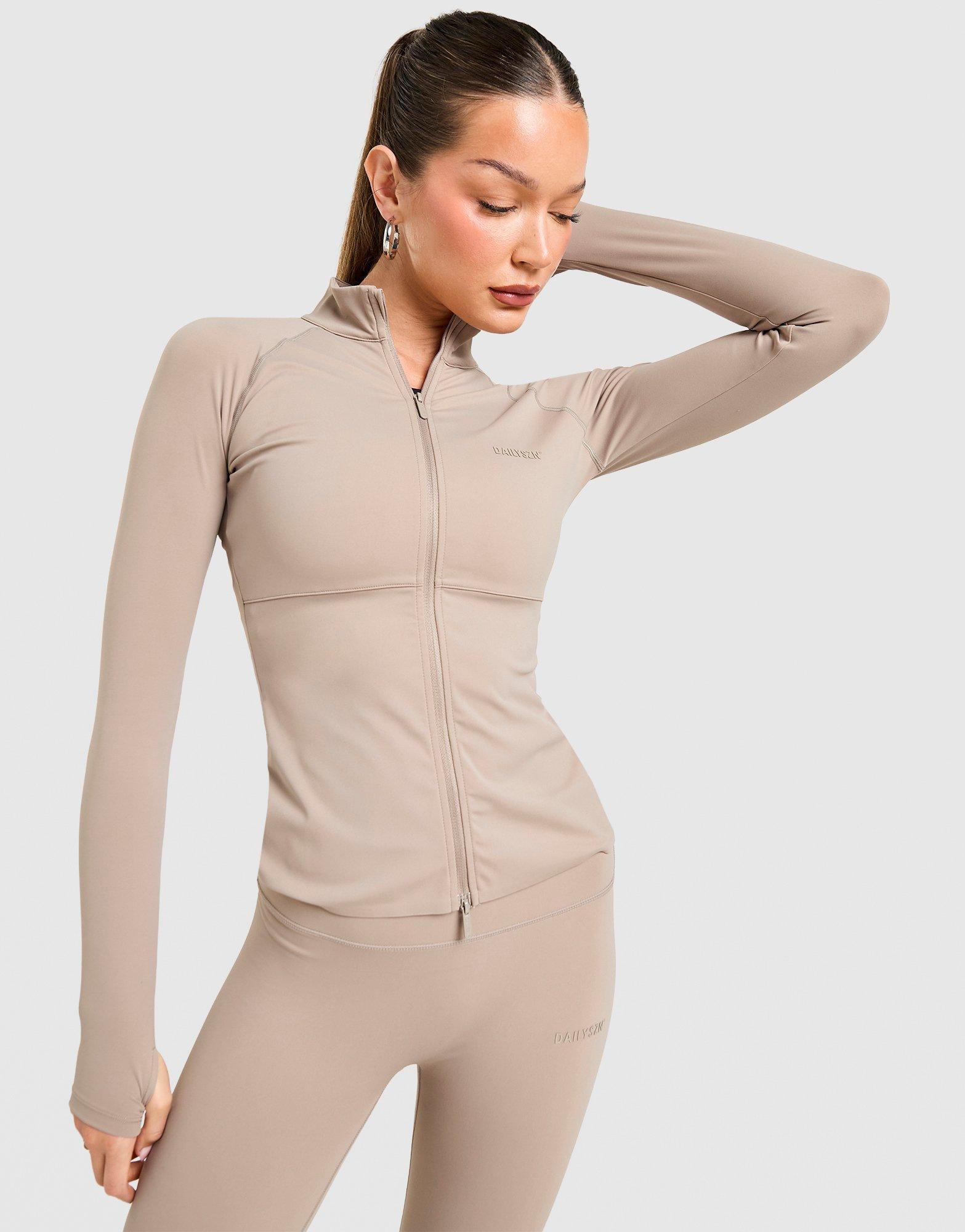 DAILYSZN Full Zip Fit Top