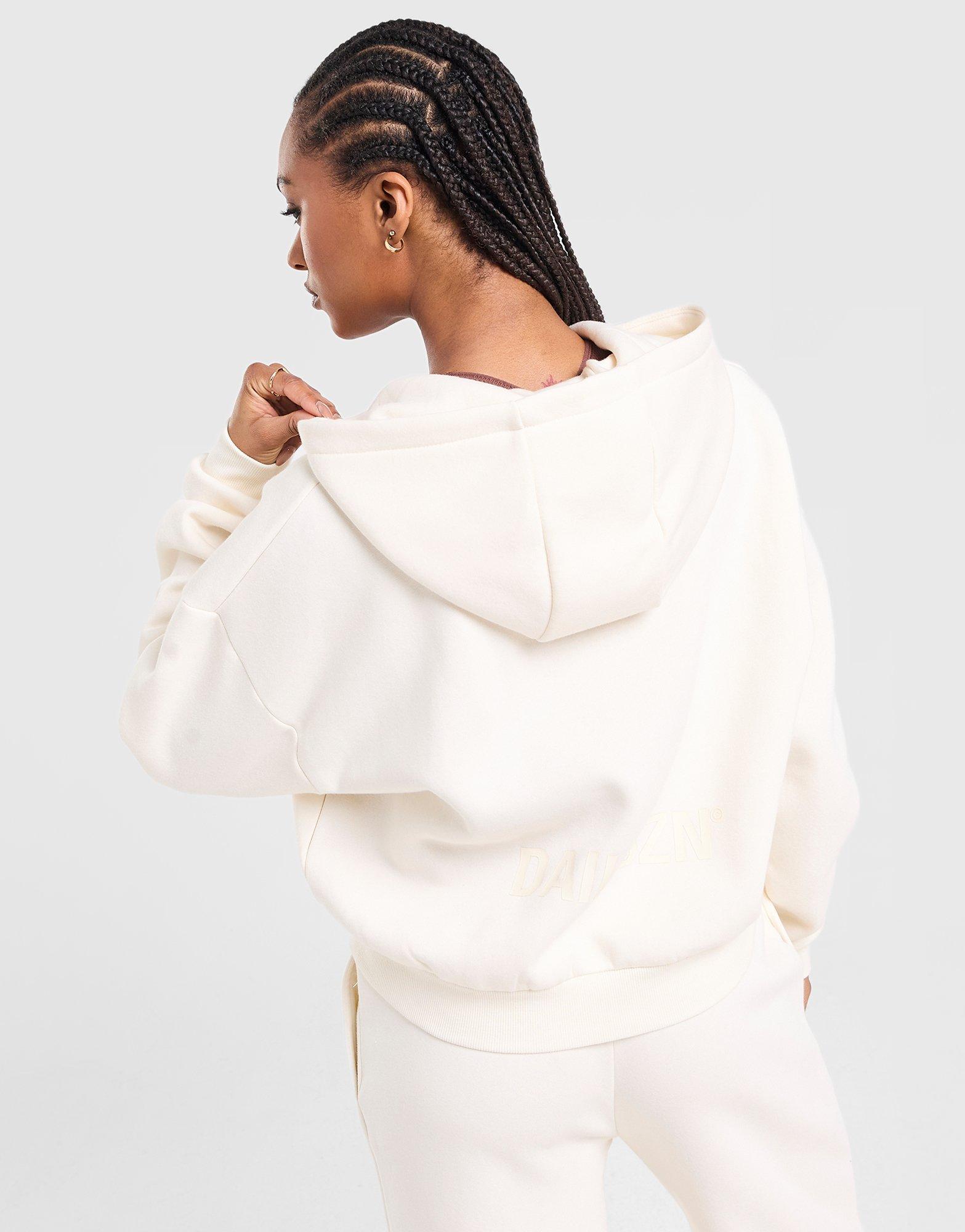 DAILYSZN Sweat à Capuche court Femme