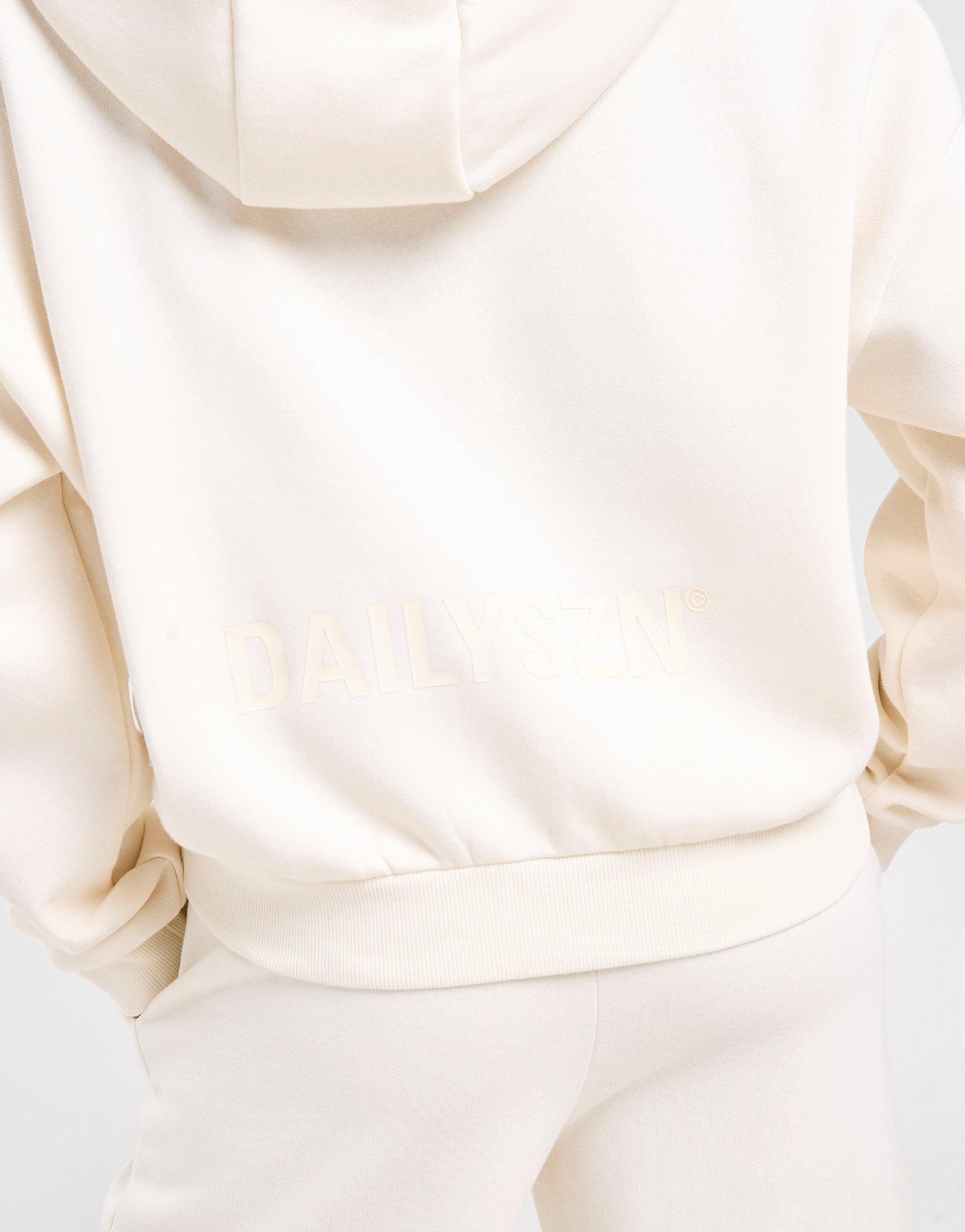 DAILYSZN Sweat à Capuche court Femme