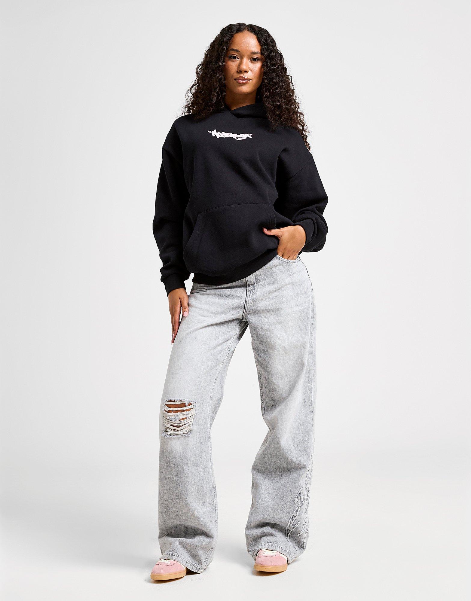 Black Hoodrich Fray Graffiti Hoodie - JD Sports Global