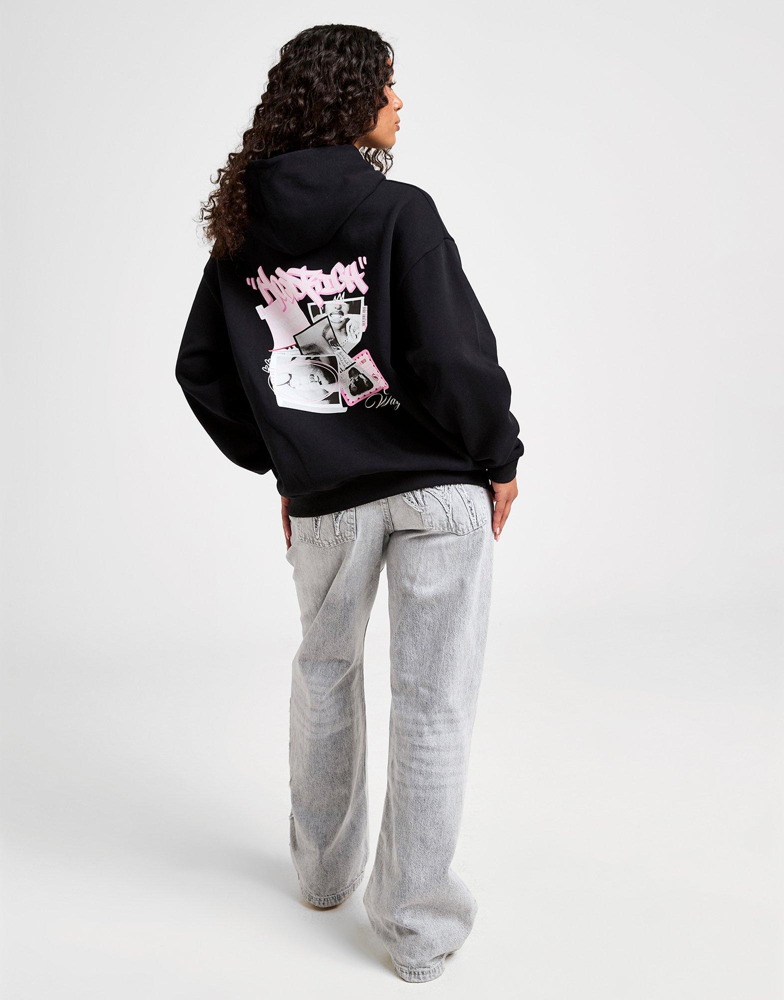 Black Hoodrich Fray Graffiti Hoodie - JD Sports Global