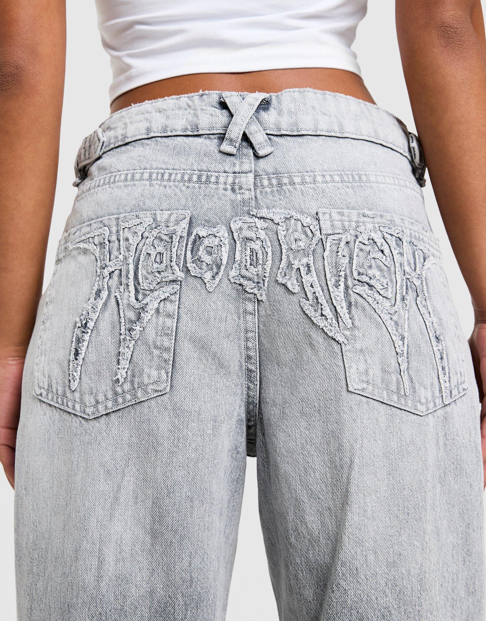 Hoodrich Spark Applique Wide Leg Jeans