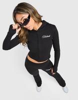 Hoodrich Felpa con Cappuccio Full Zip a Coste Selene