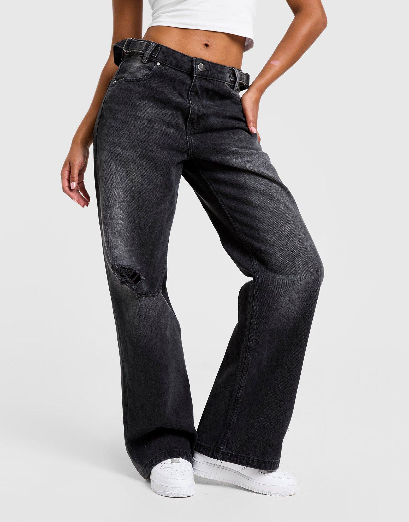Hoodrich Spark Applique Wide Leg Jeans