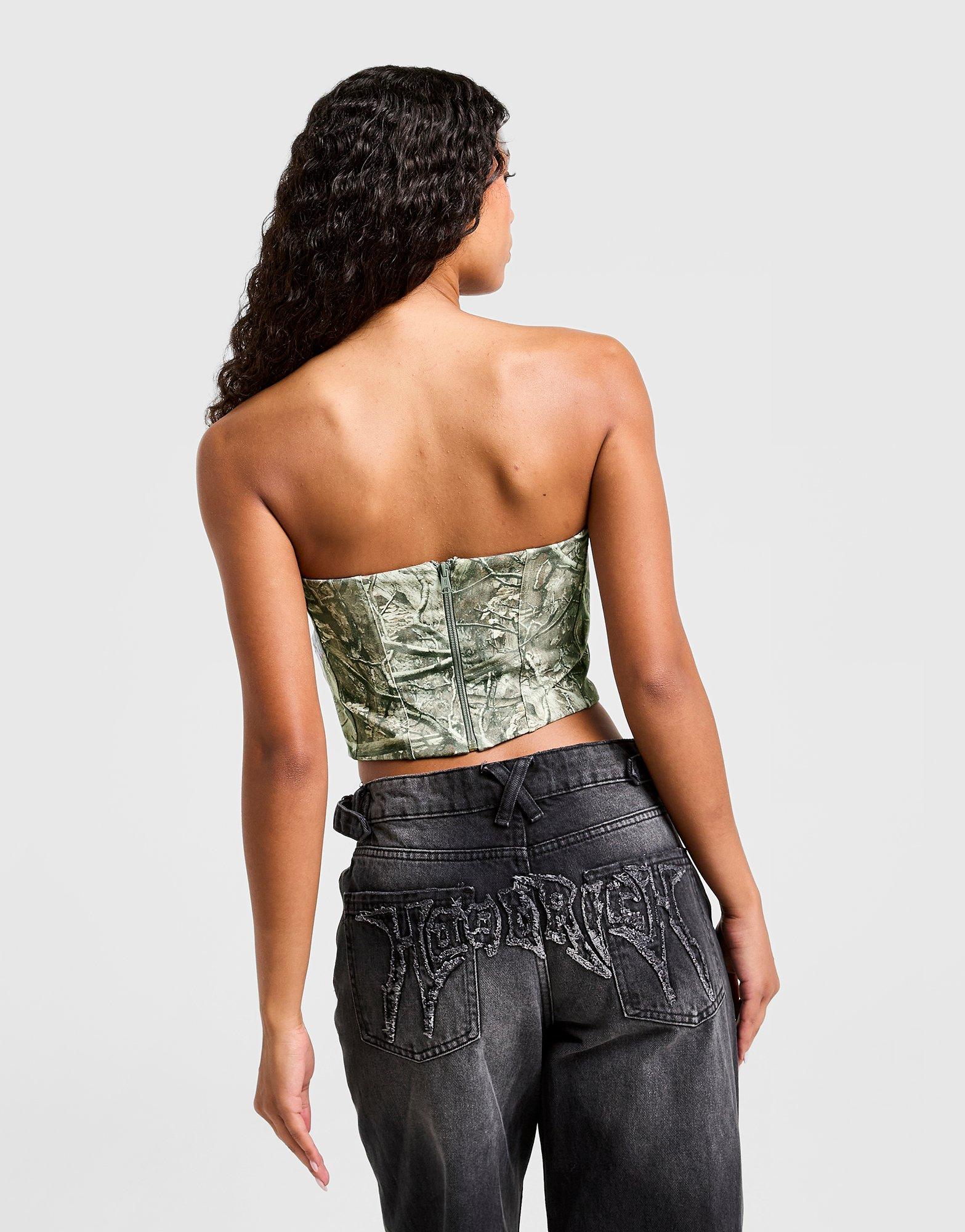 Hoodrich Woodland Camo Corset Top
