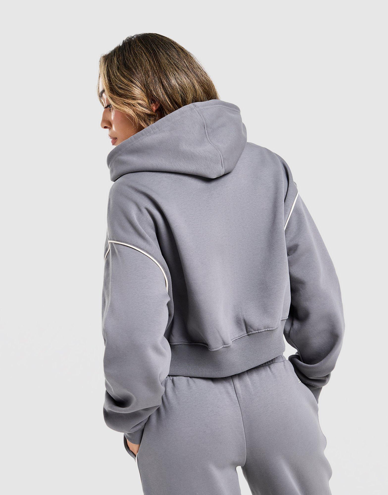 New Balance Varsity Crop Full Zip Hoodie