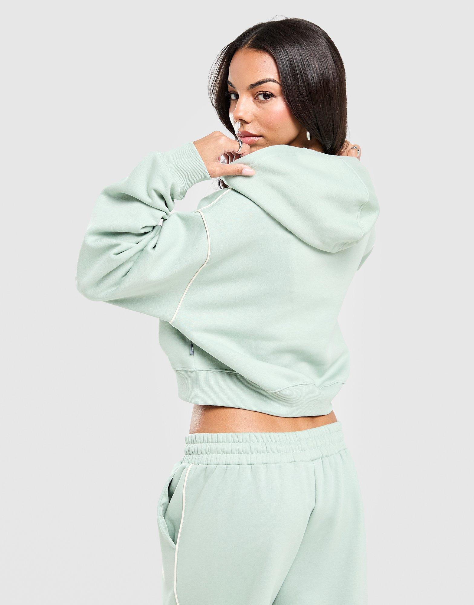 New Balance Varsity Crop Full Zip Hoodie