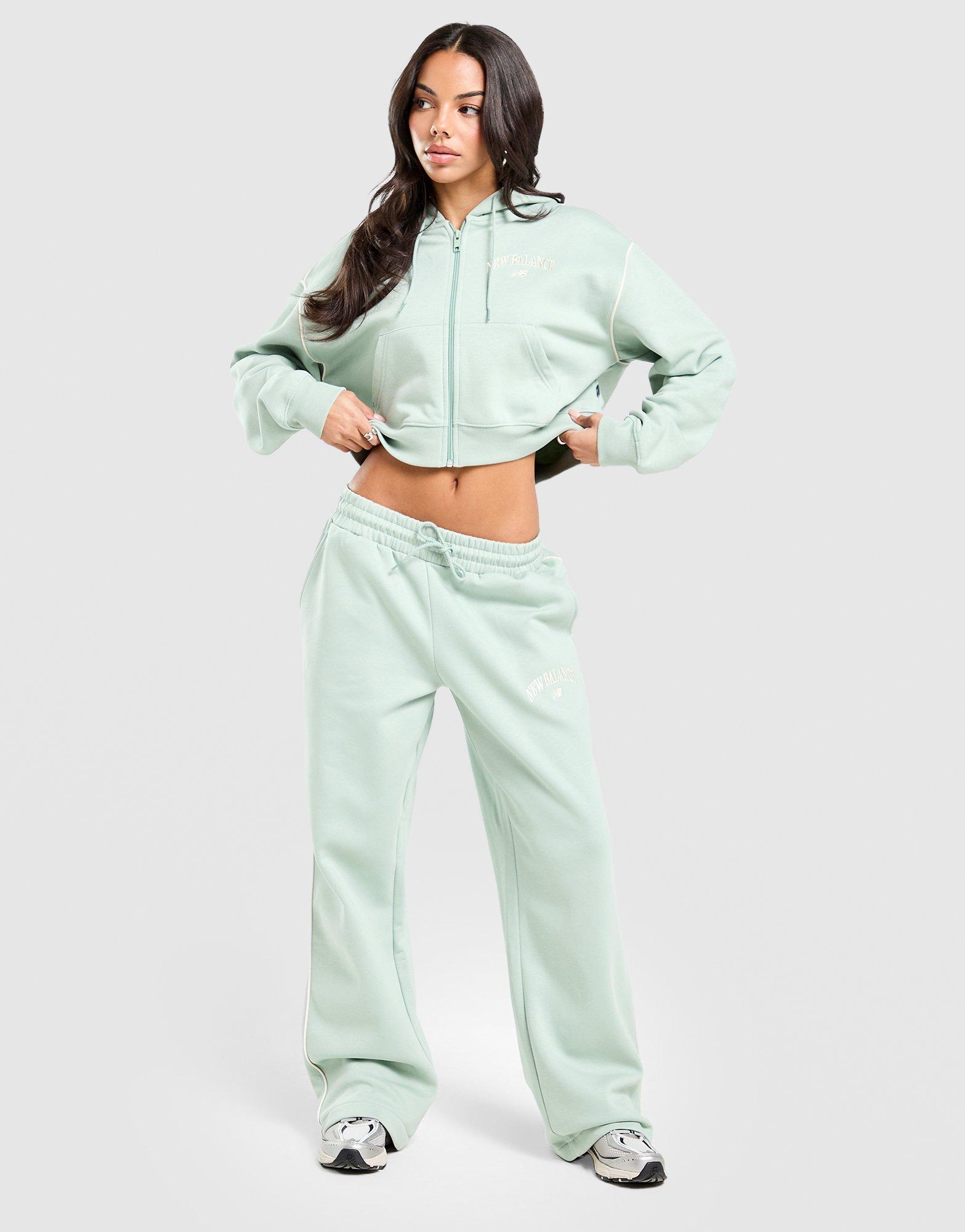 New Balance Varsity Crop Full Zip Hoodie