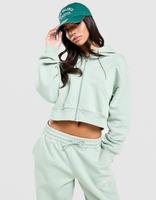 New Balance Felpa con Cappuccio Crop Varsity