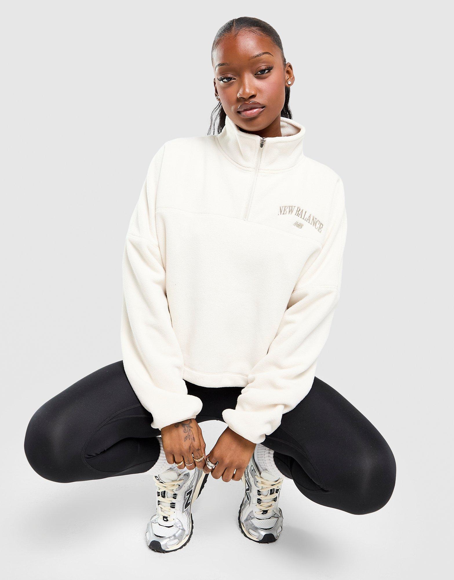 New Balance Varsity Felpa In Pile Polar Con Zip 1/4