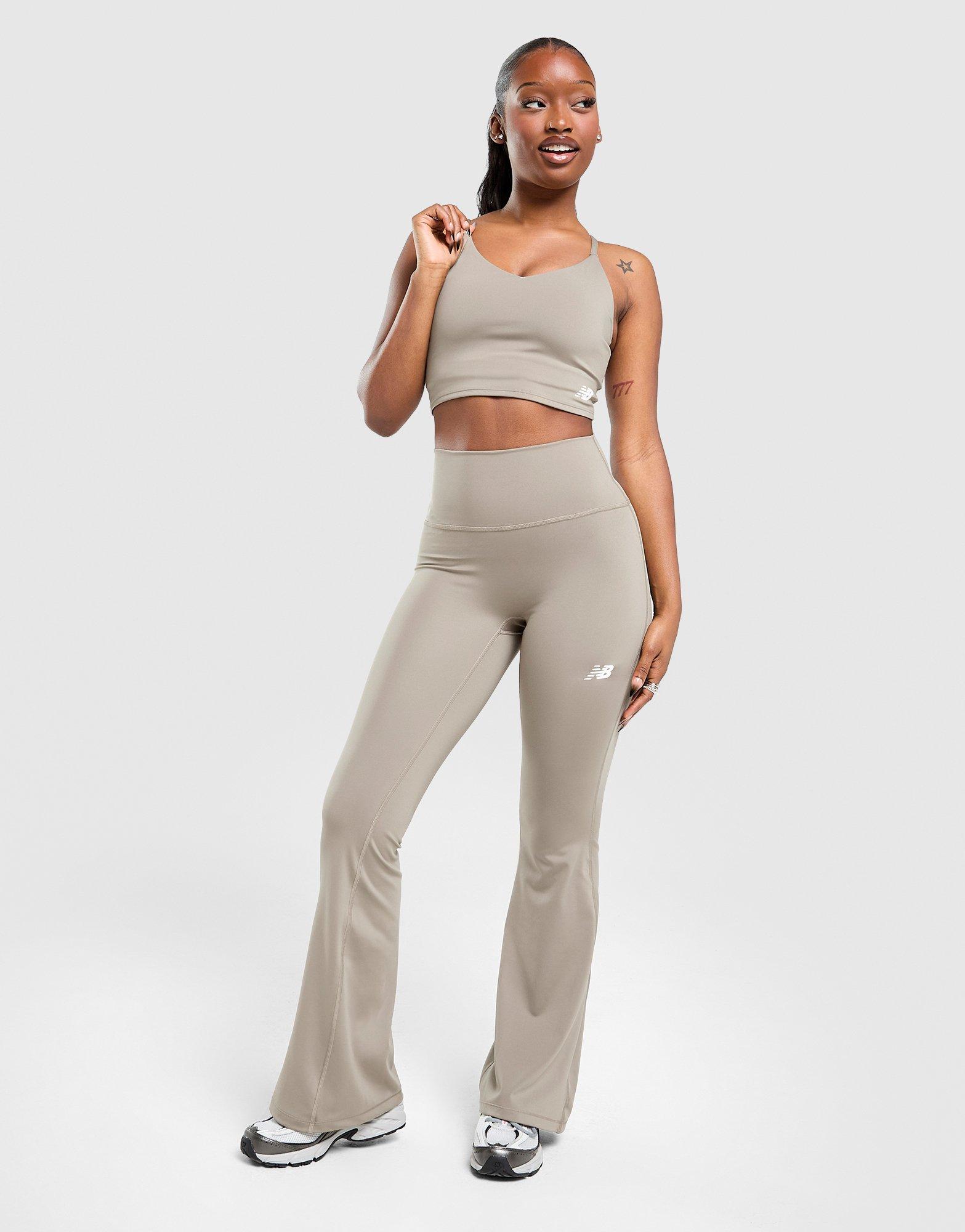 New Balance Logo U-Seam Flared Leggings