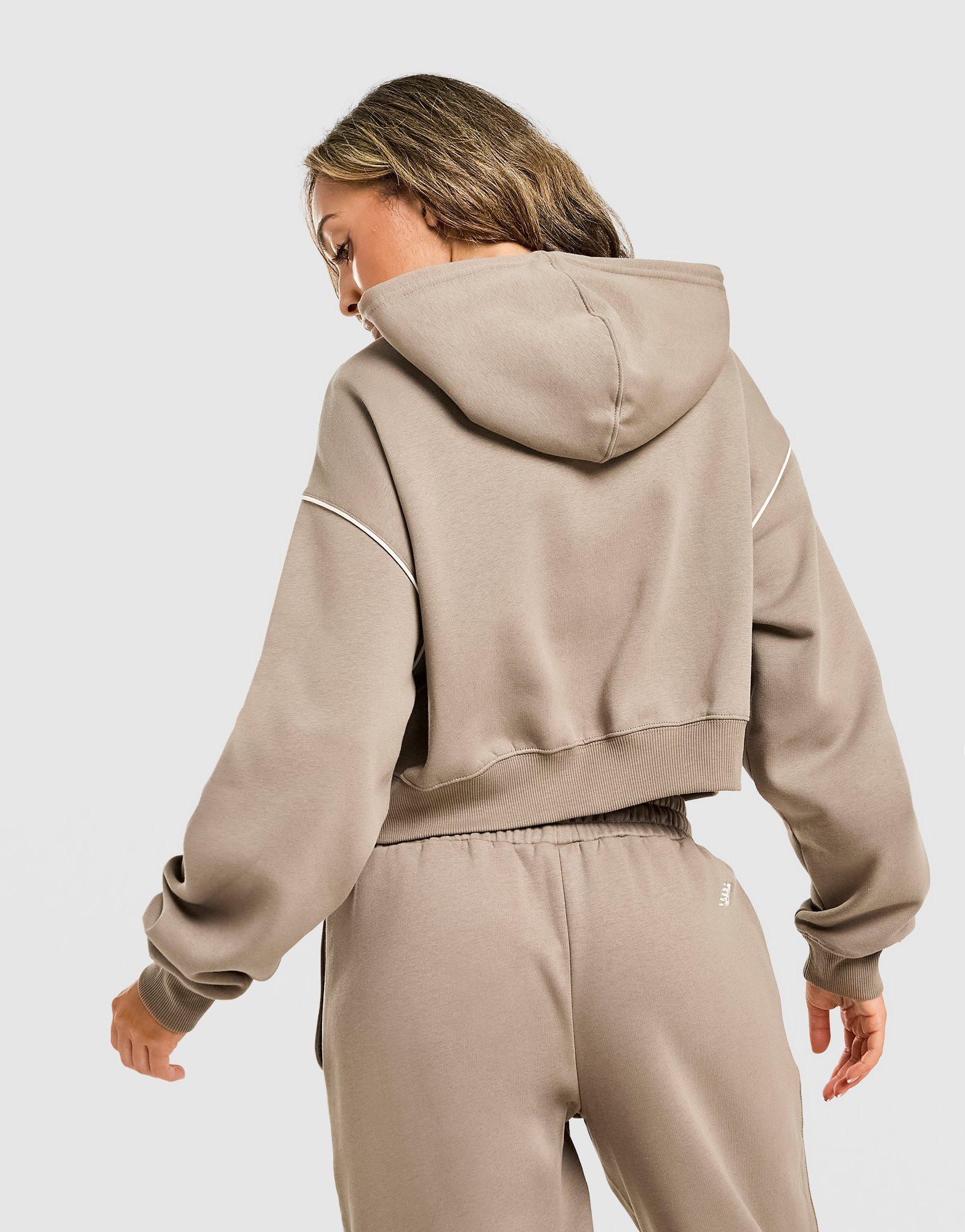 New Balance Varsity Crop Full Zip Hoodie