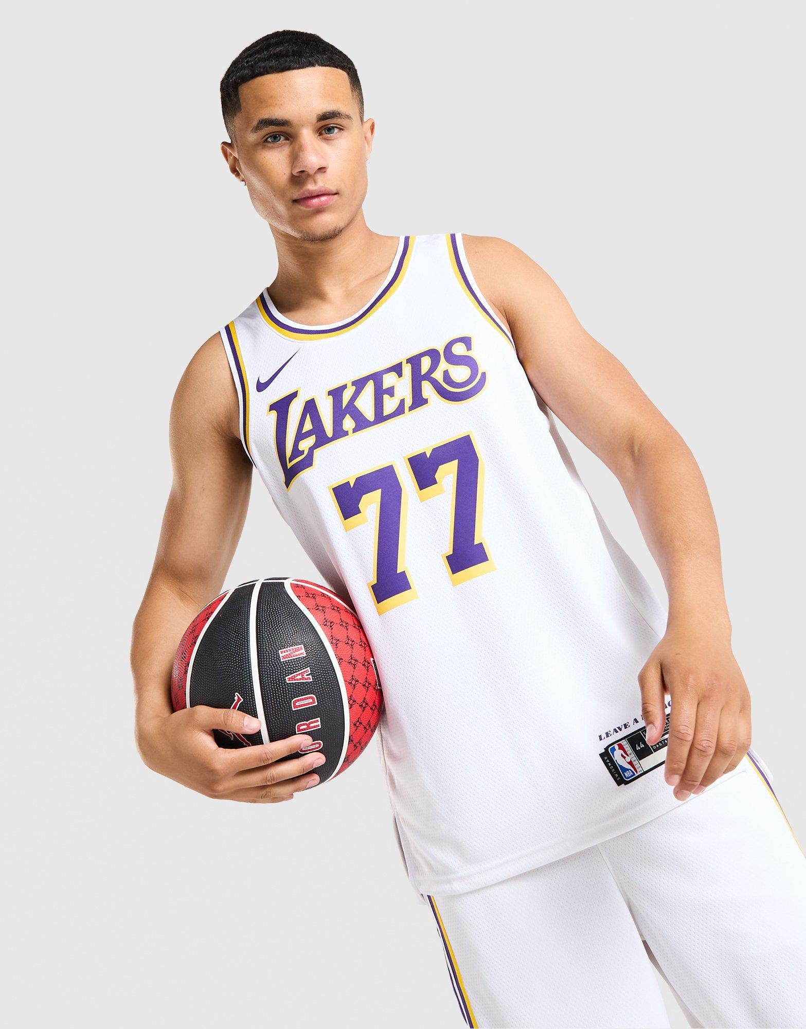 Nike NBA Los Angeles Lakers Swingman Doncic #77 Jersey