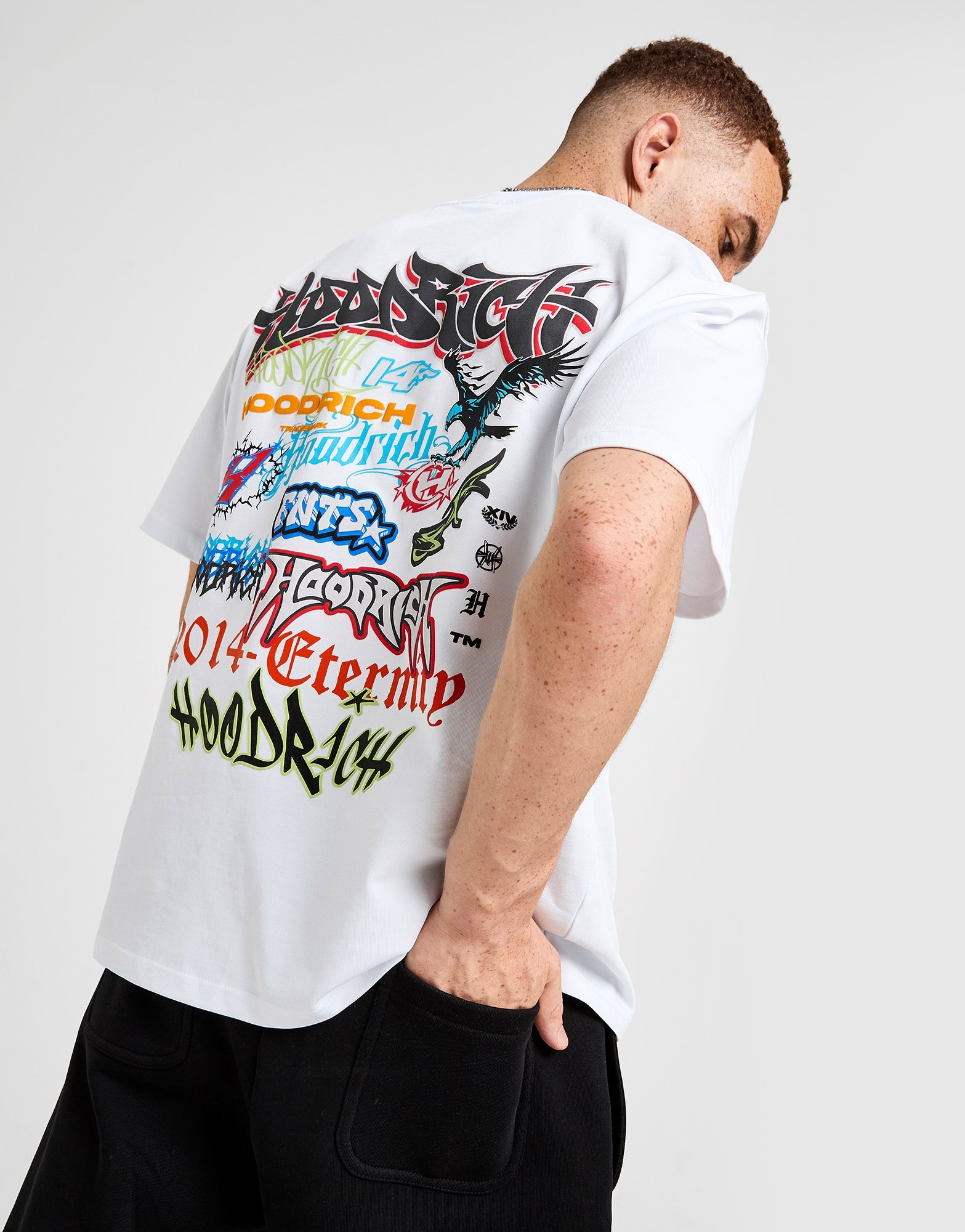 White Hoodrich Graffiti Rave T-Shirt - JD Sports Global