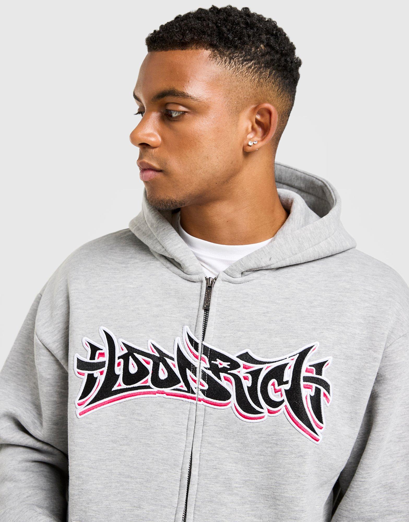 Grey Hoodrich Graffiti Full Zip Hoodie - JD Sports Global