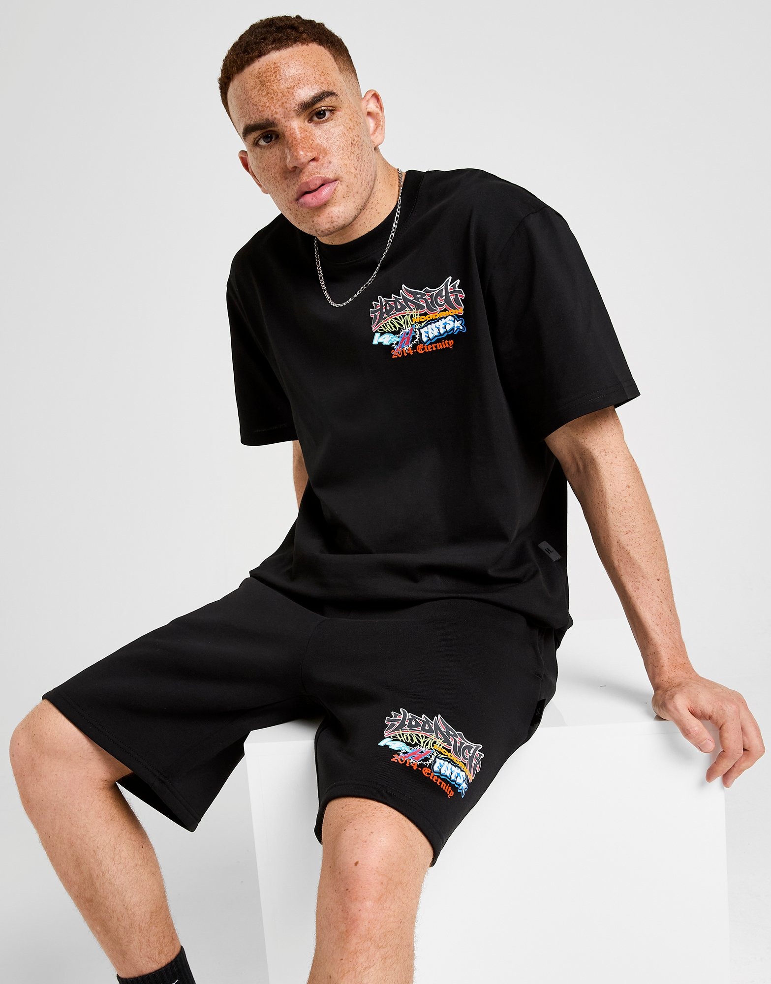 Black Hoodrich Graffiti Rave T-Shirt - JD Sports NZ