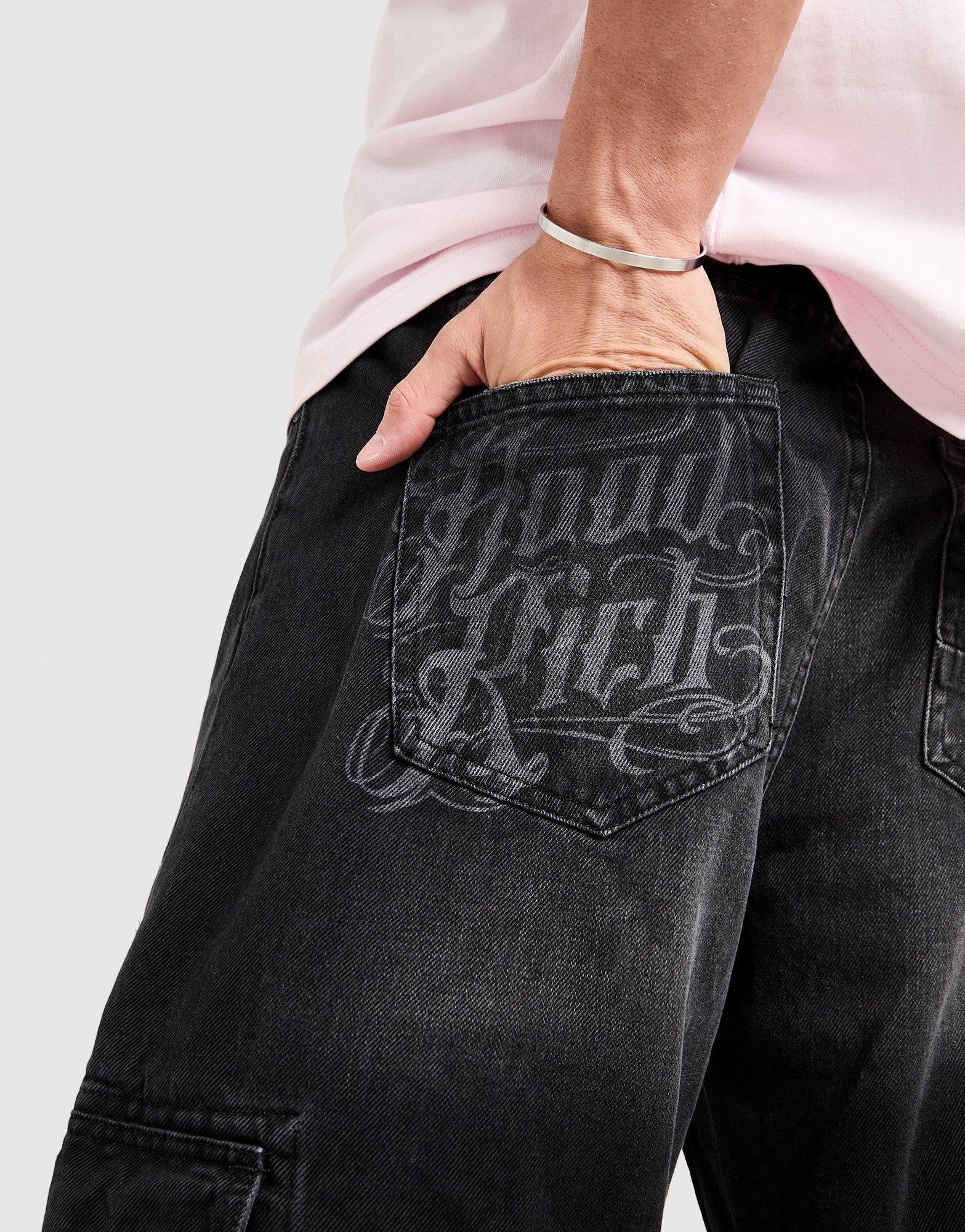 Hoodrich Script Cargo Denim Jeans