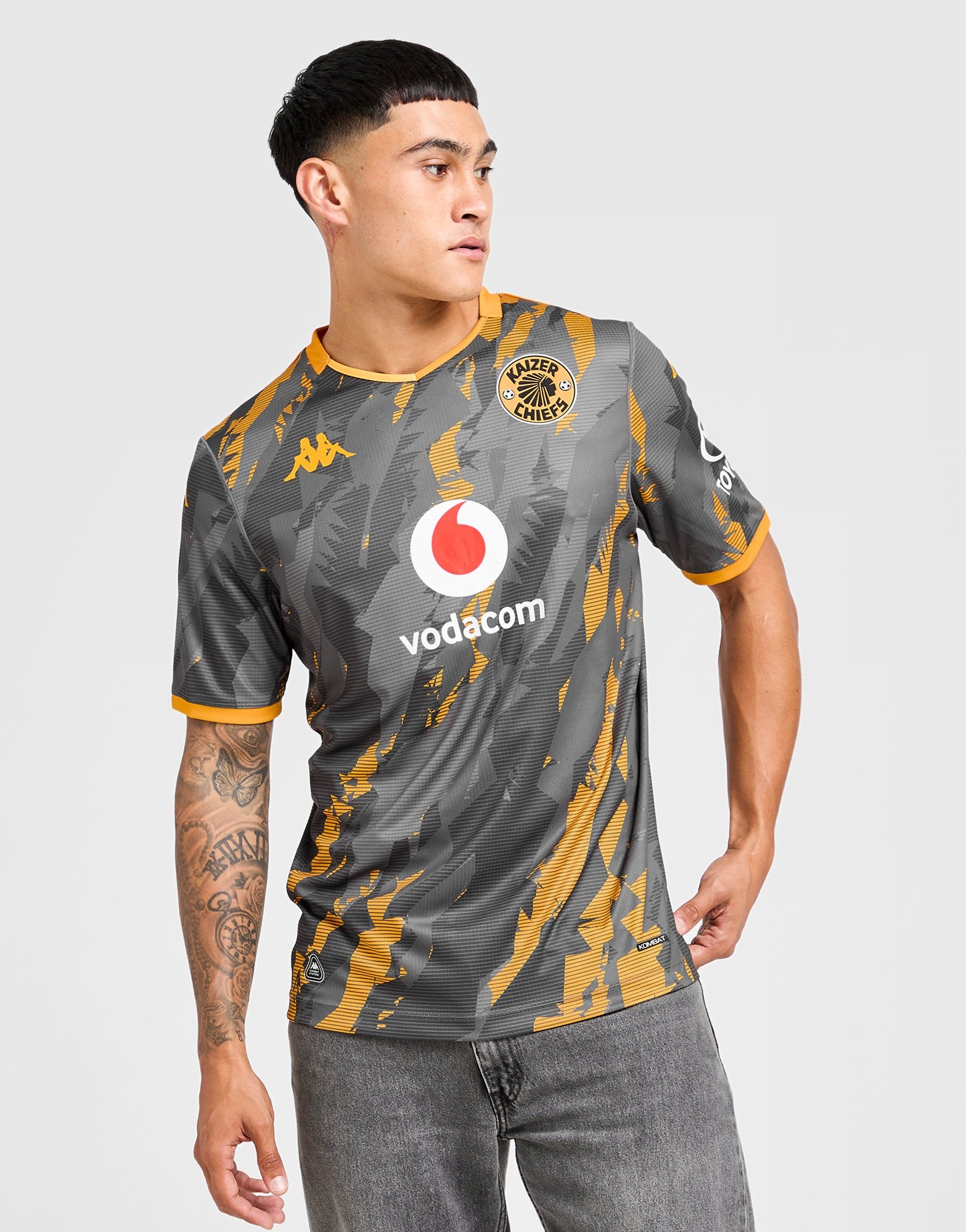 Grey Kappa Kaizer Chiefs 2025/26 Away Shirt - JD Sports Global