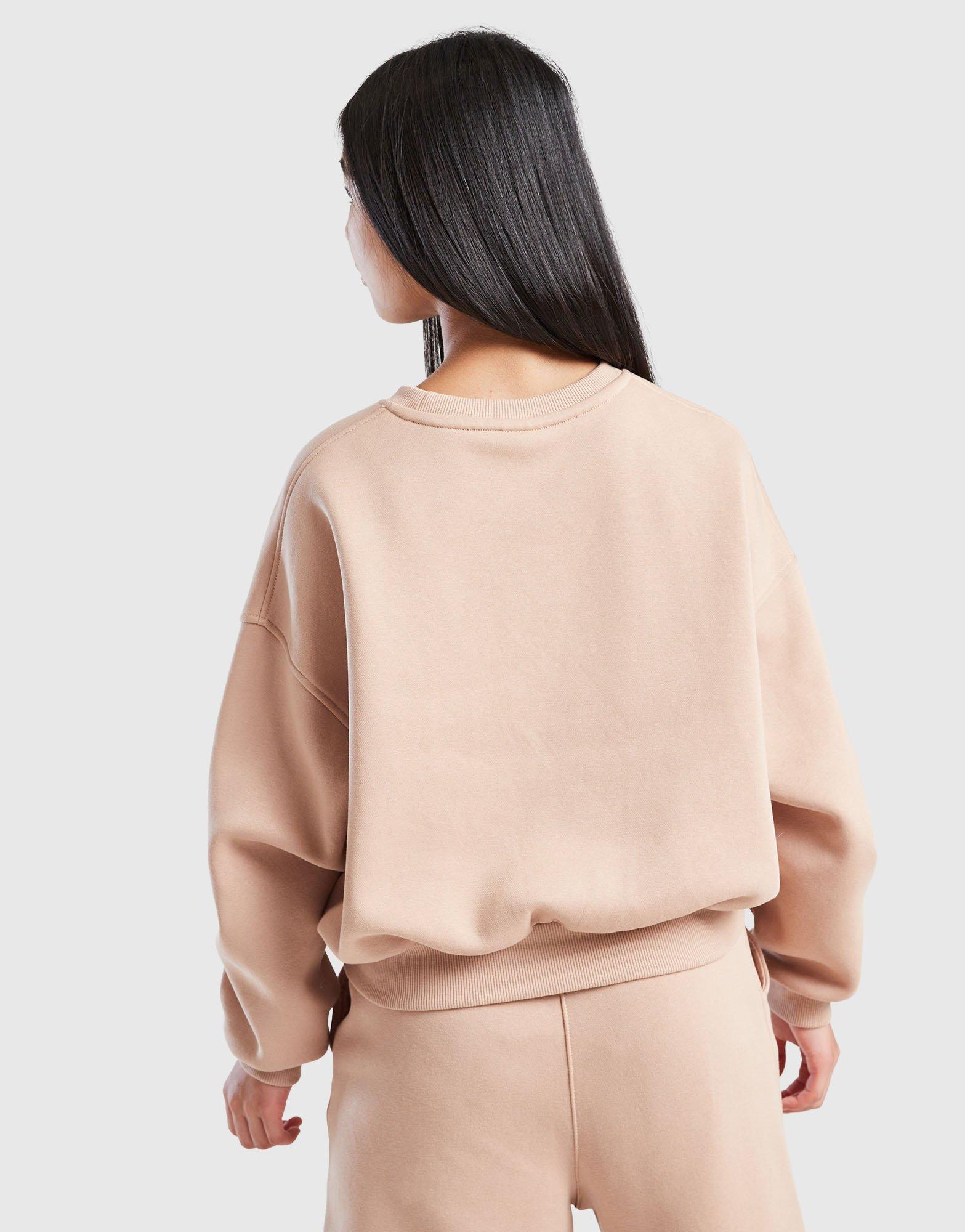 Nike Girls' Club Fleece Crop Crew Sweatshirt Junior